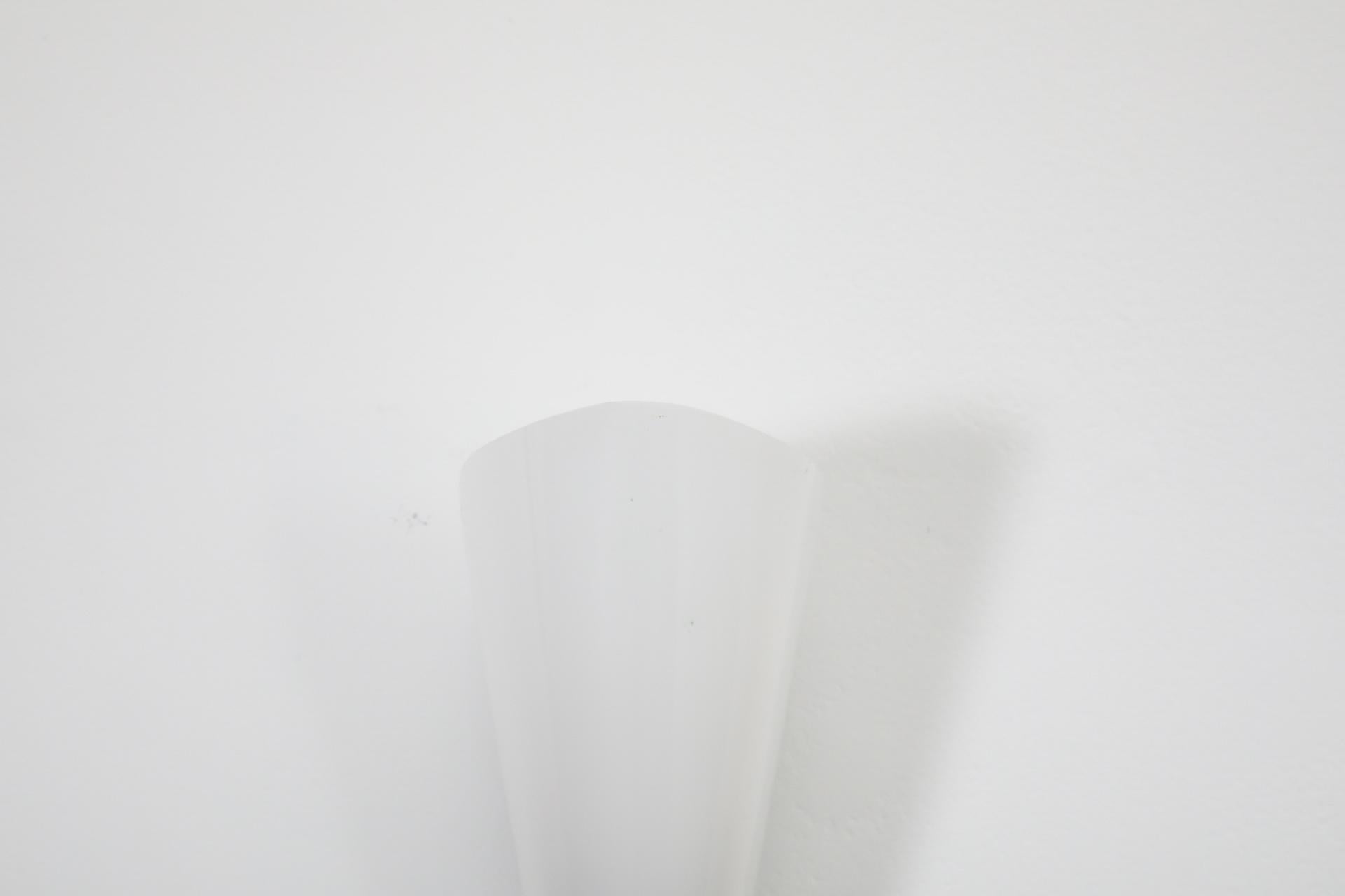1950s Hanns Hoffmann-Lederer Style Plexi Wall Sconce with Brass Base and Accents 4