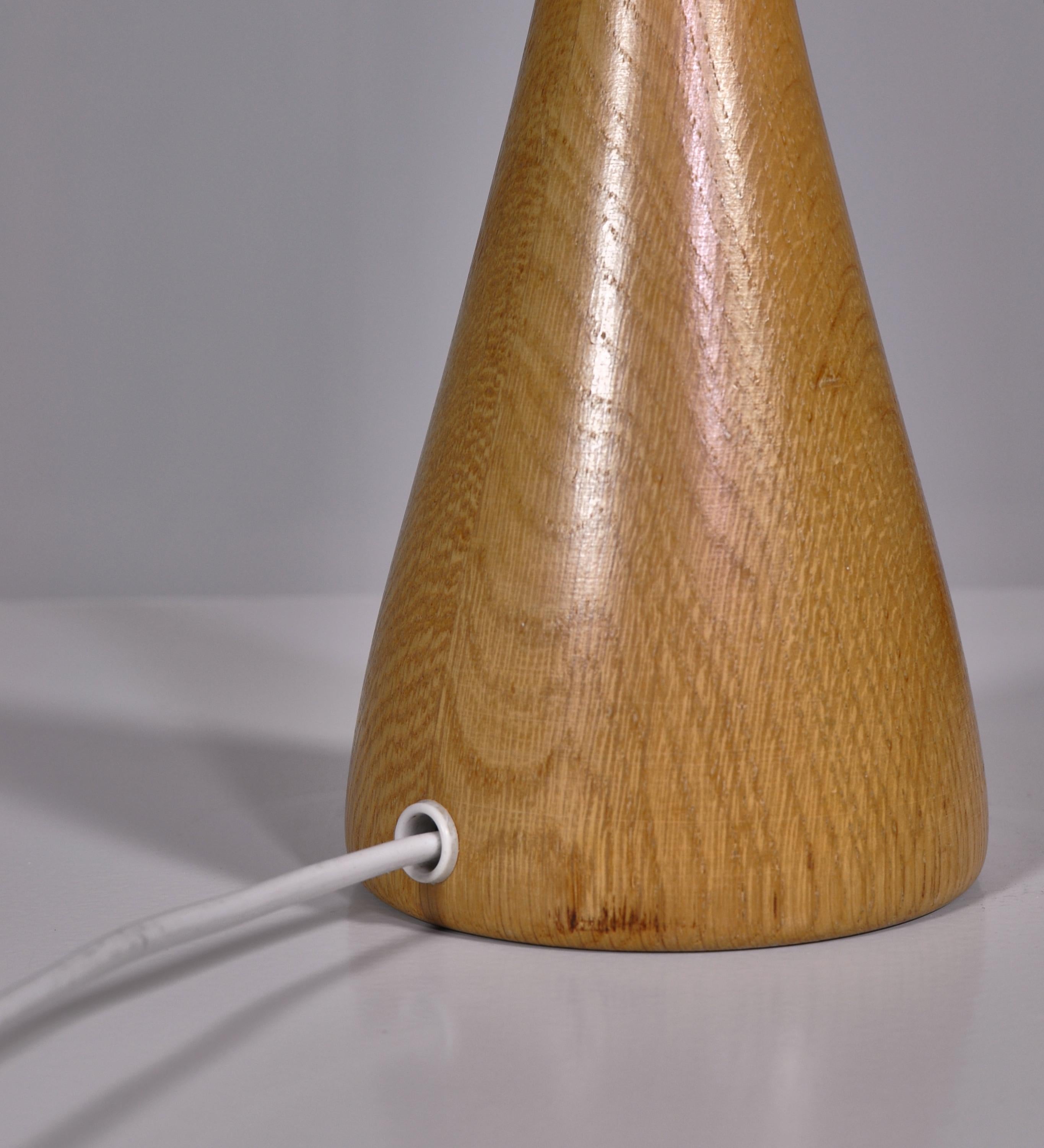 1950s Hans Bergström Table Lamp with Green Shade Made by ASEA, Sweden 3