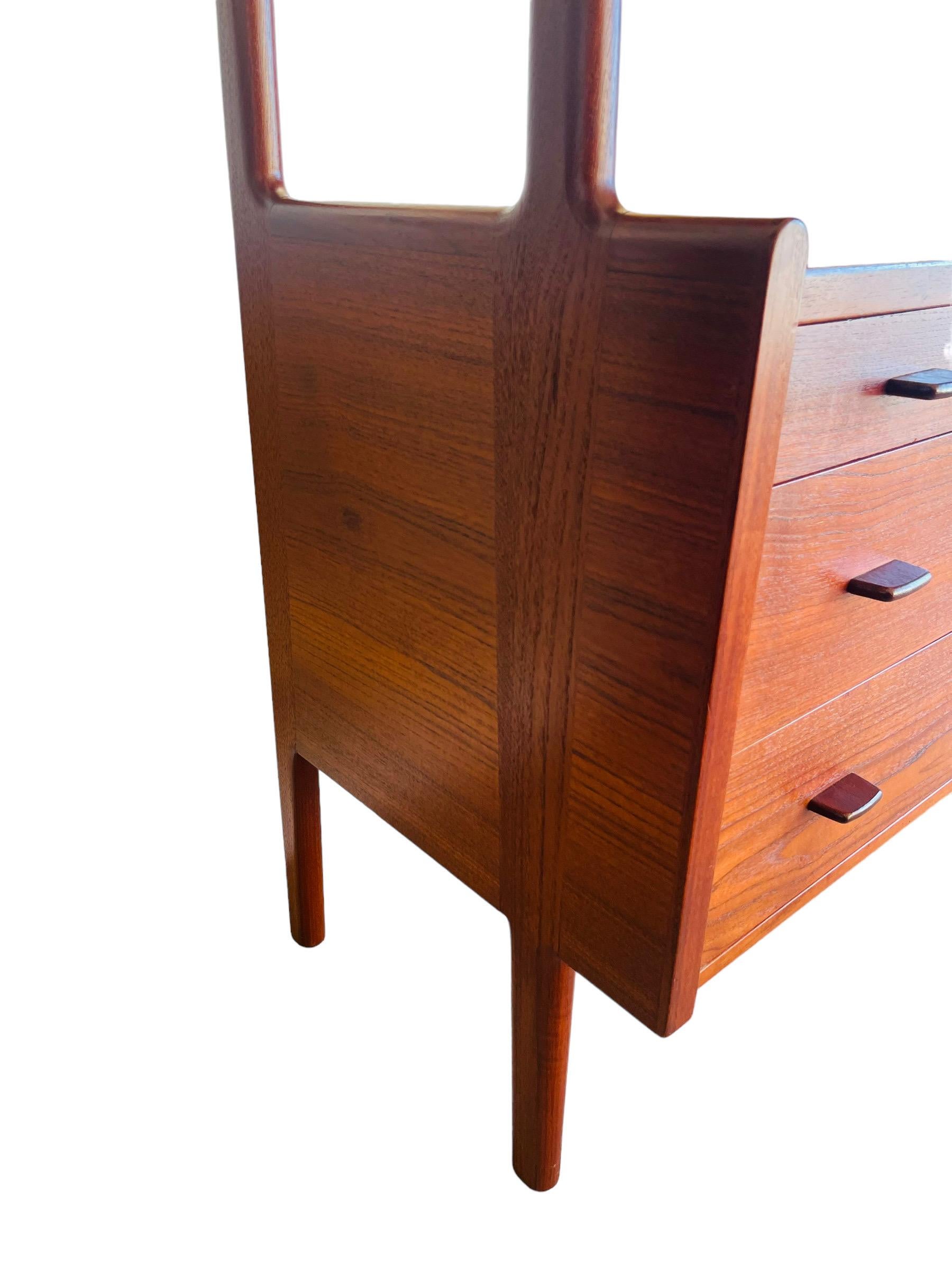 Mid-Century Modern 1950s Hans J. Wegner for RY Mobler Teak Credenza / Hutch For Sale