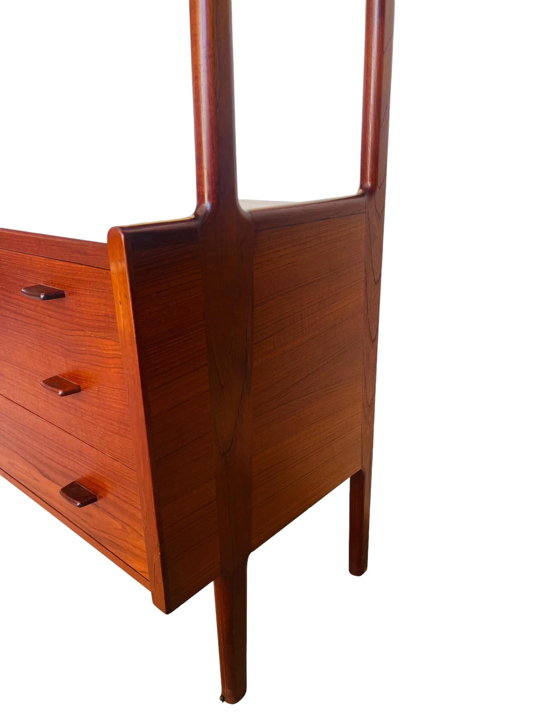 Mid-Century Modern 1950s Hans J. Wegner for RY Mobler Teak Credenza / Hutch For Sale