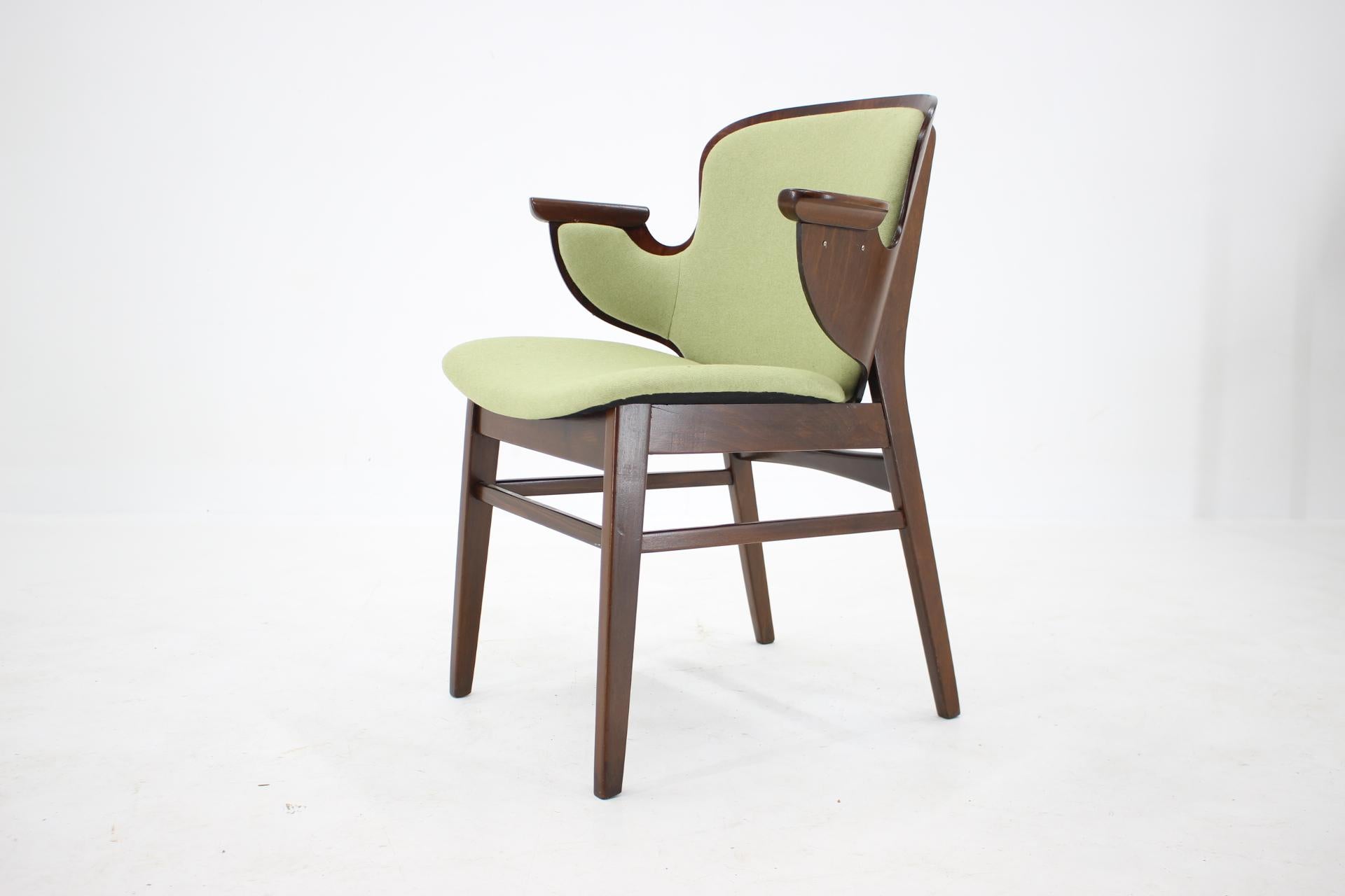 Mid-Century Modern 1950s Hans Olsen Beech Shell Chair For Bramin Mobler, Denmark For Sale