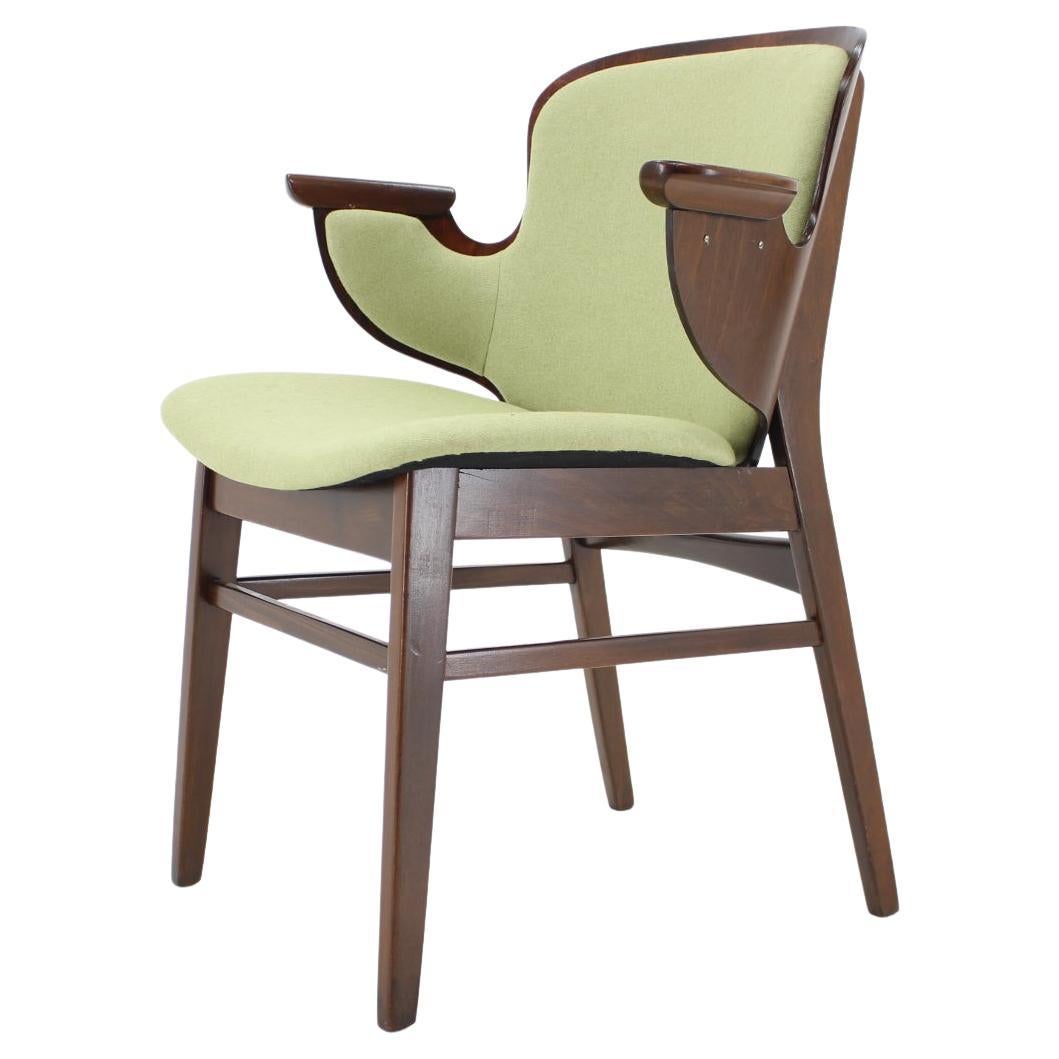 1950s Hans Olsen Beech Shell Chair For Bramin Mobler, Denmark