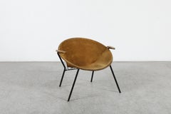 1950s Hans Olsen Suede Balloon Lounge Chair for LEA As, Denmark