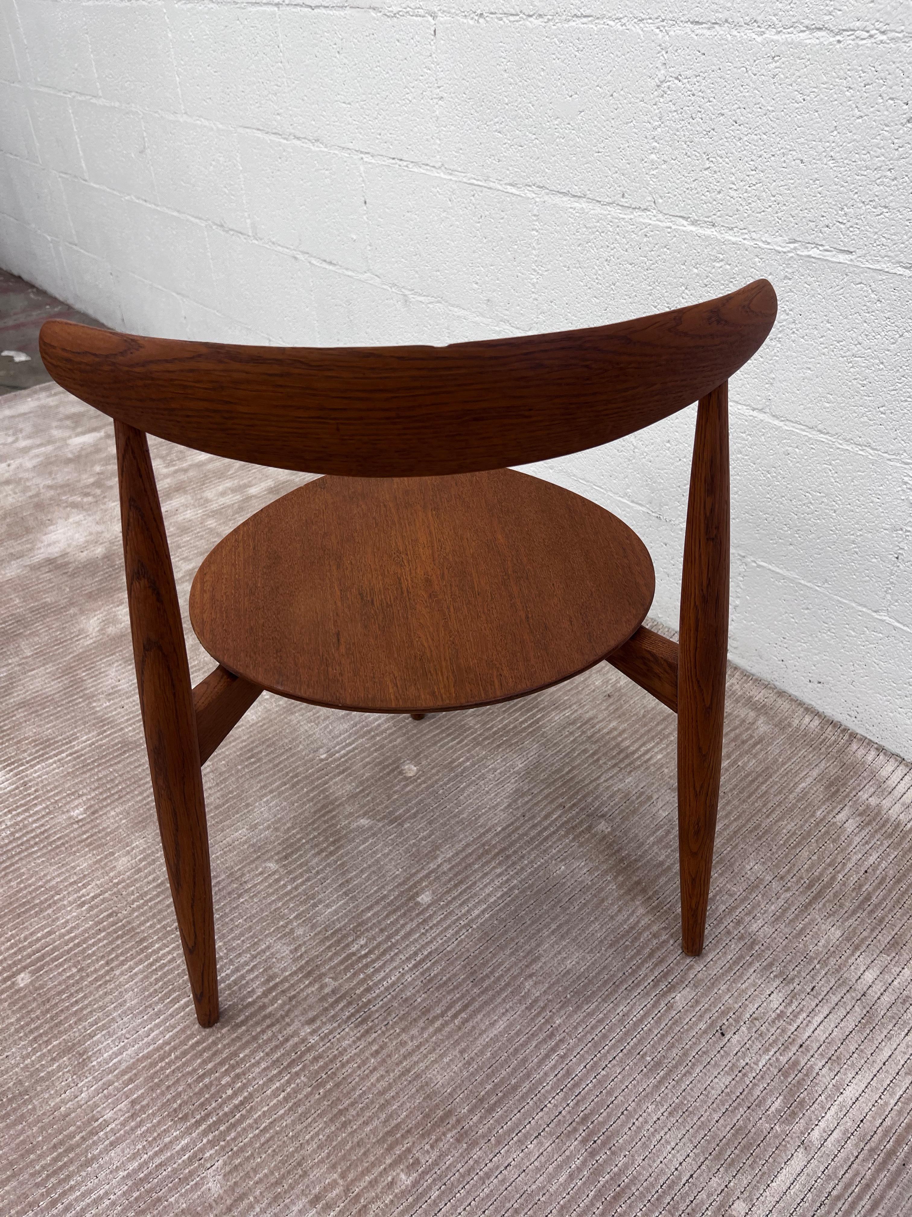 1950s Hans Wegner Heart Dining chairs ILLUMS BOLIGHUS and Fritz Hansen 1