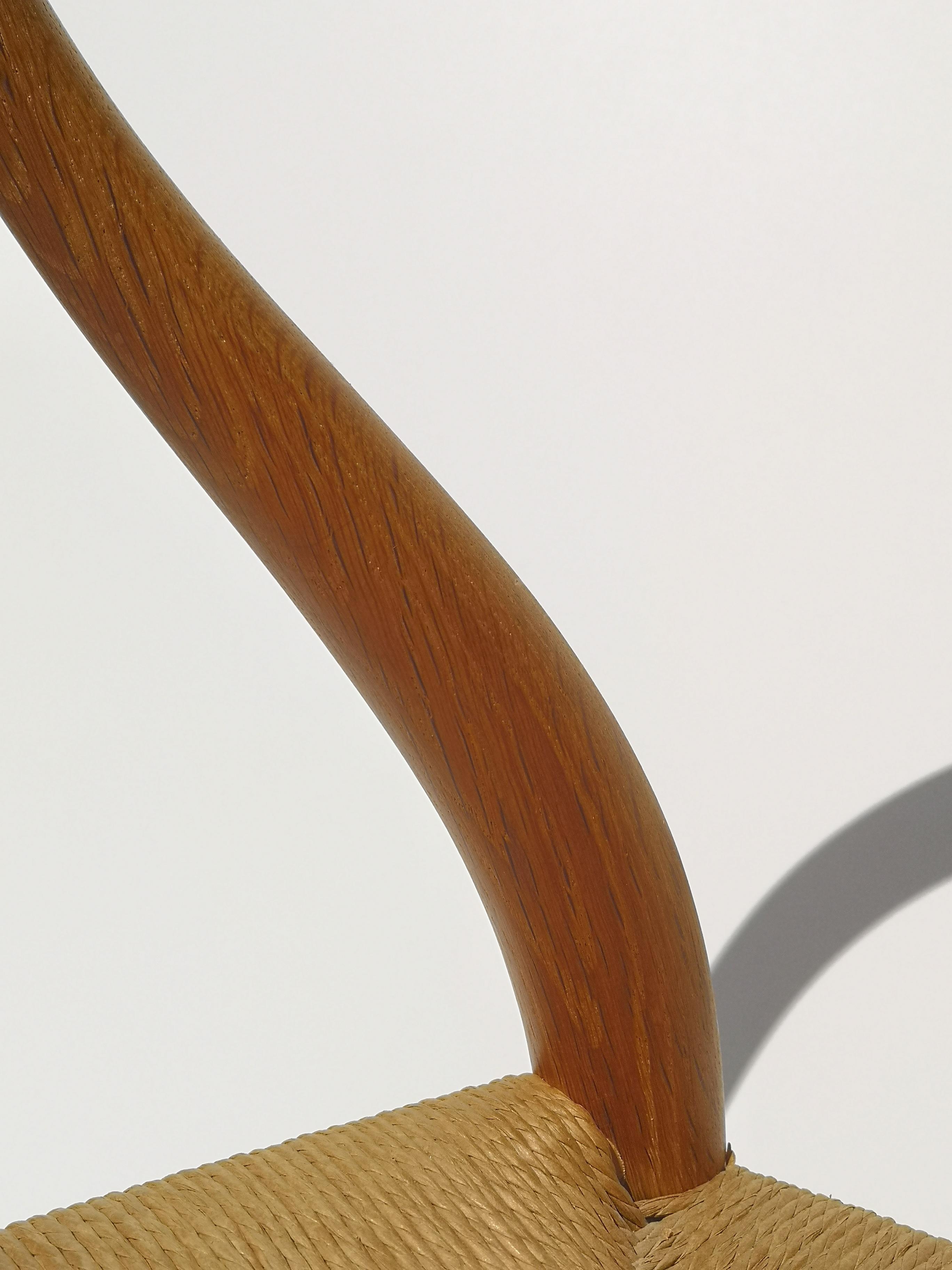 Scandinavian Modern 1950s Hans Wegner Oak CH24 Wishbone Chair for Carl Hansen Four Available