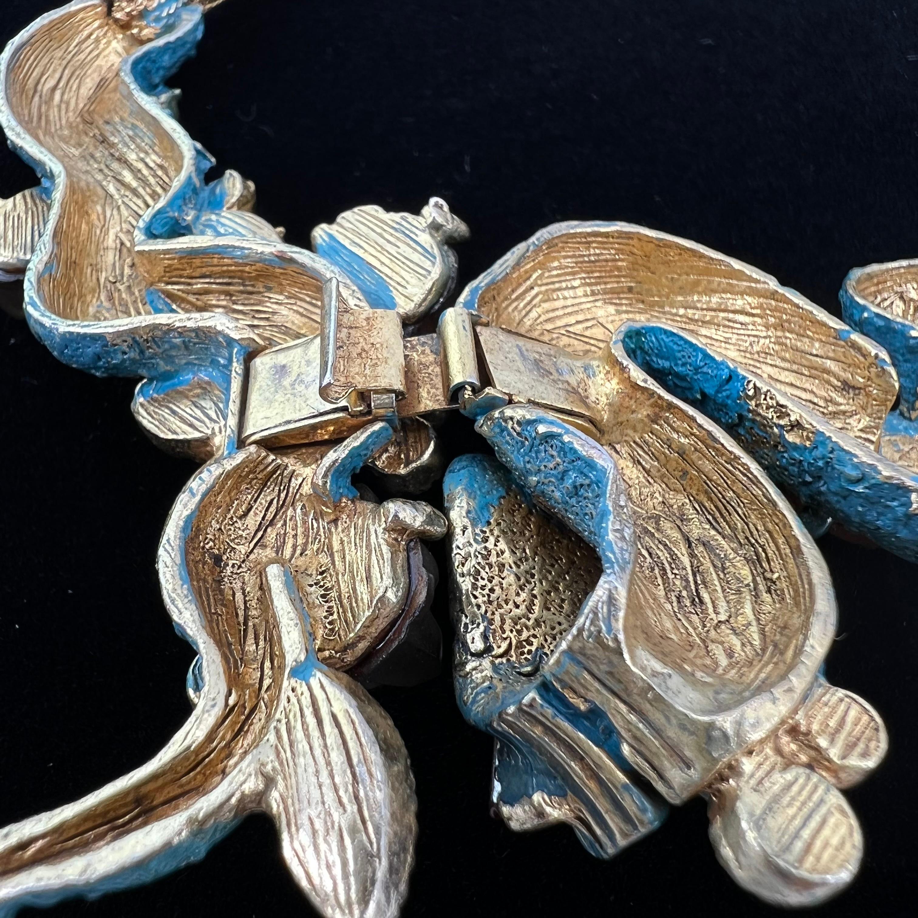 1950er Hargo Kreationen (HAR) Kobra Schlange Parure Halskette Ohrringe Armband Brosche (Mitte des 20. Jahrhunderts) im Angebot