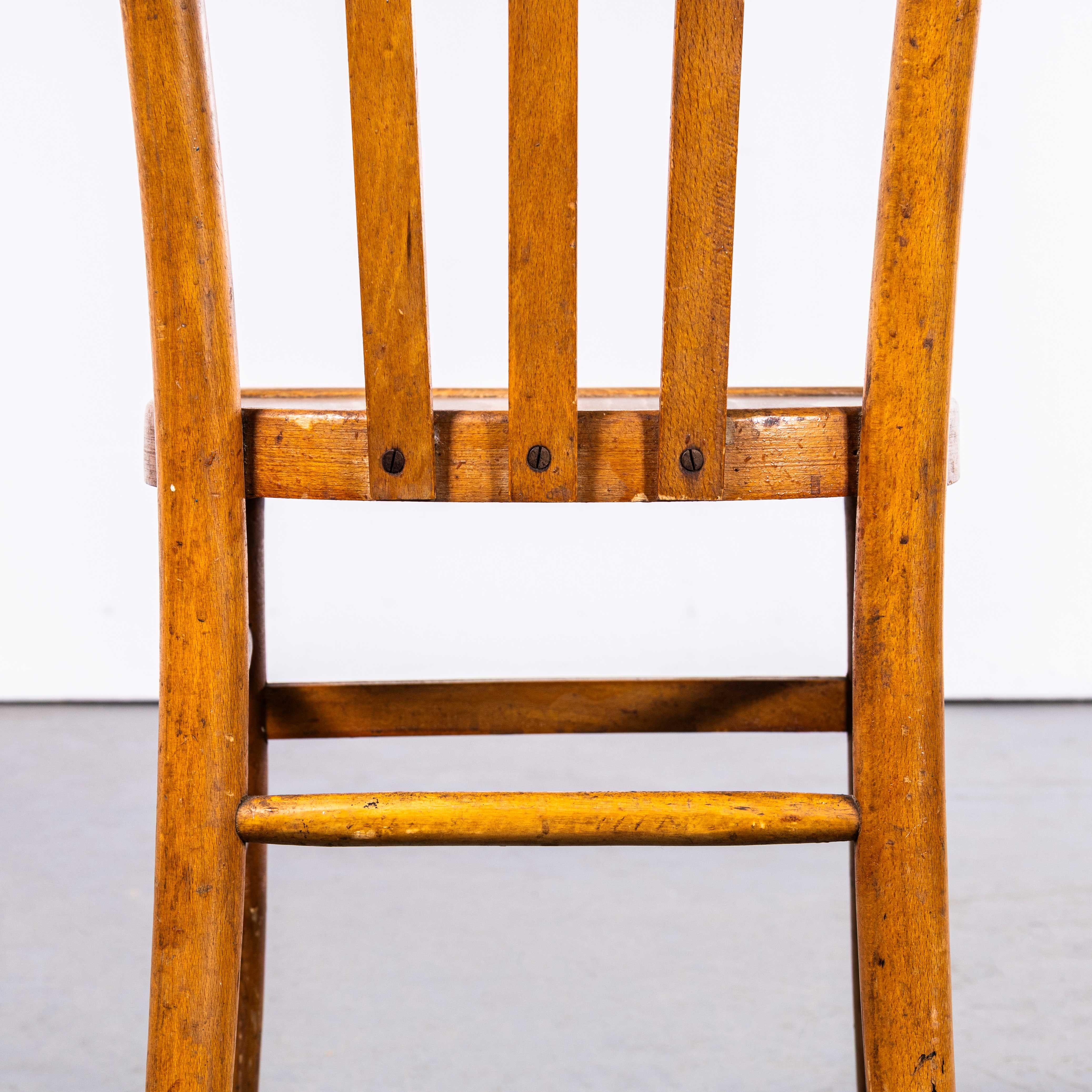 1950's Harlequin Mixed Bentwood Pub Dining Chairs - Set Of Eight 1