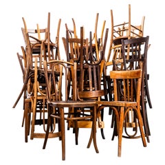 1950's Harlequin Mixed Standard Pub Dining Chairs - Set Of Thirty