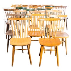 1950's Harlequin Set Stickback Dining Chairs By Ton - Set Twenty Six