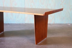 1950s Harvey Probber (attr.) Mid Century Walnut Advent Executive Desk mid centur