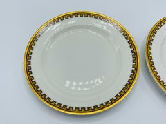 1950s Haviland Limoges 'Schleiger 962' Greek Key China Dessert Plates, Set of 2