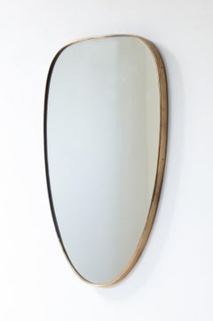 1950'S Heart-shaped brass mirror