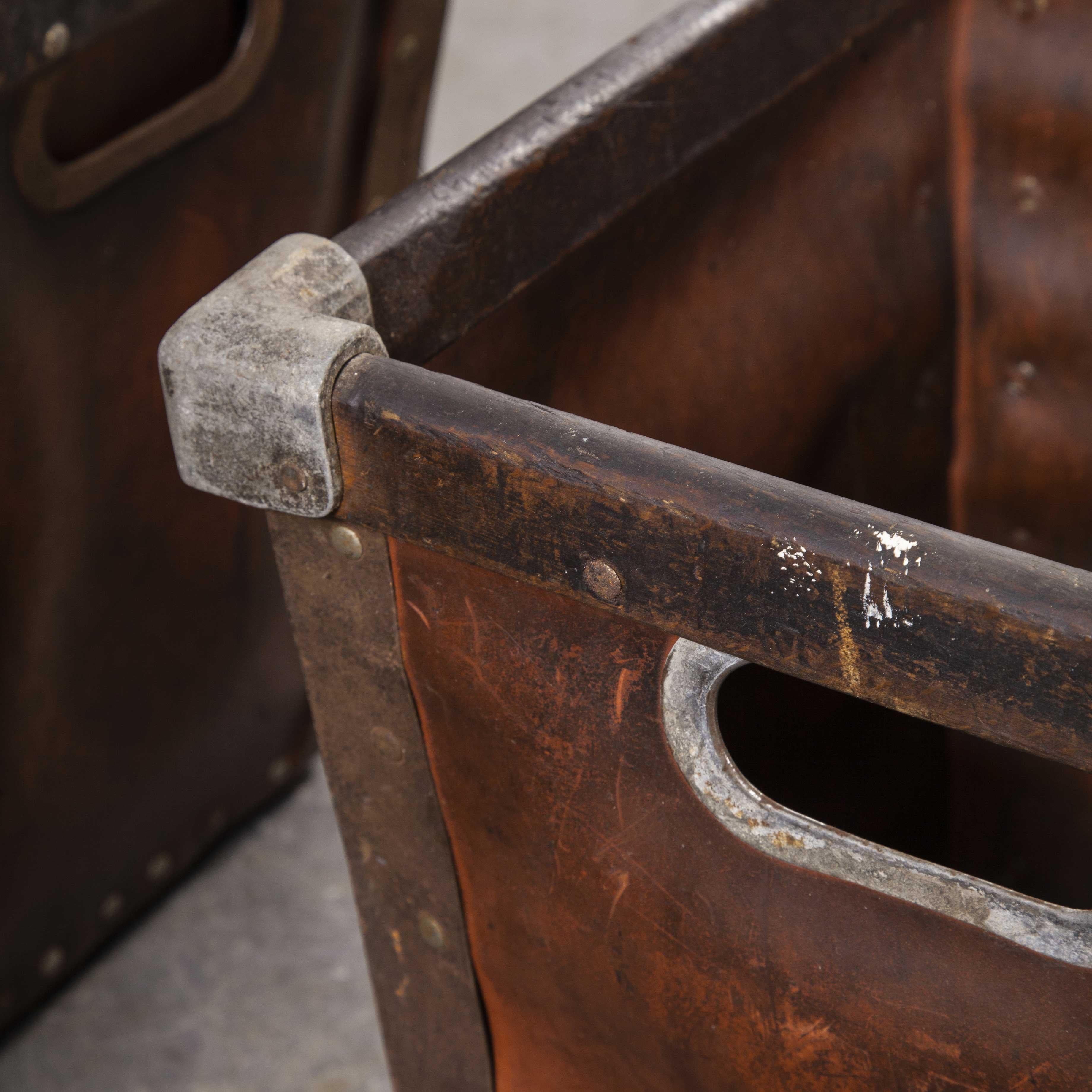 1950s Heavy Duty Vulcanized Card Industrial Crates In Good Condition In Hook, Hampshire