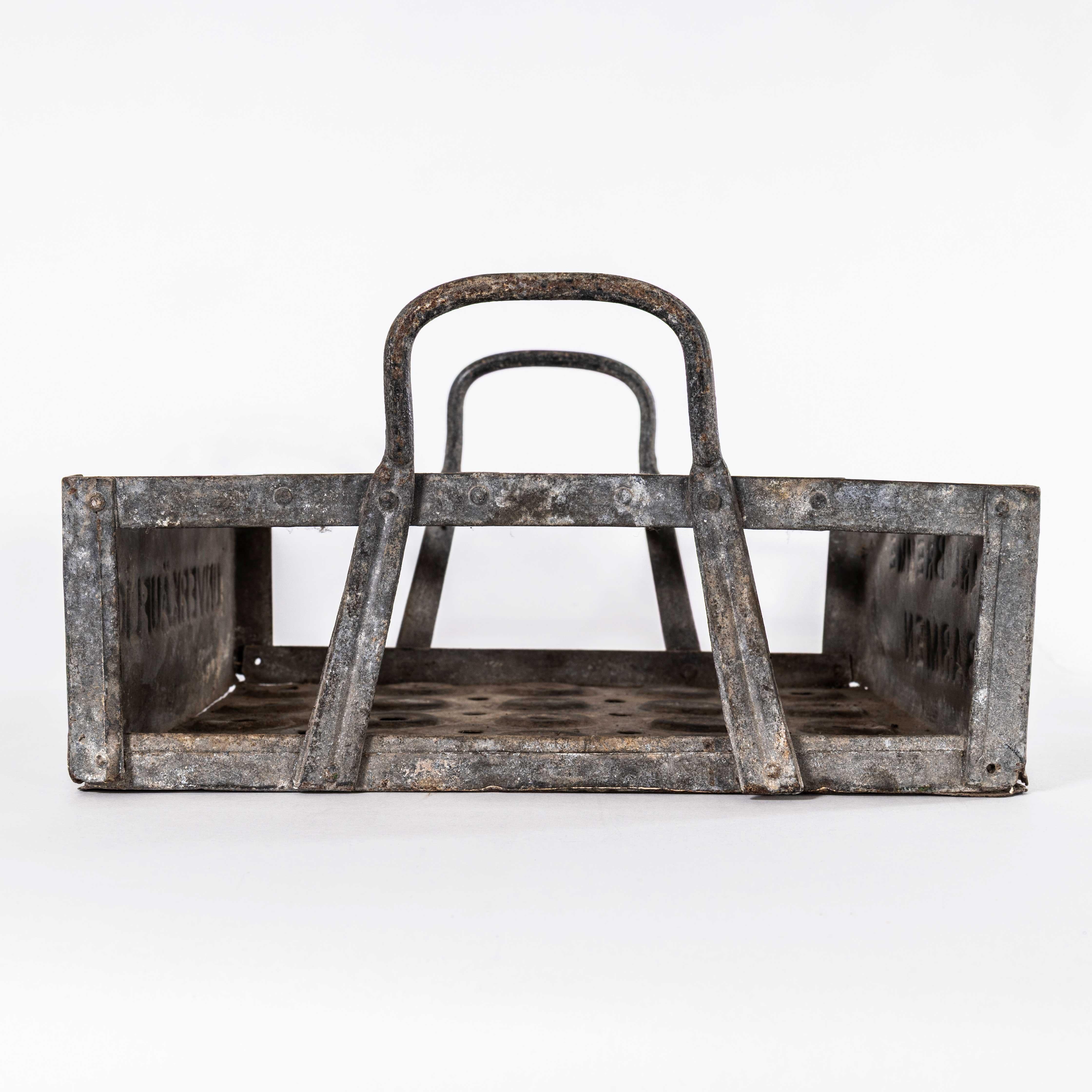 Mid-20th Century 1950's Heavy Weight Bottle Carrier - Twenty Five Bottles For Sale