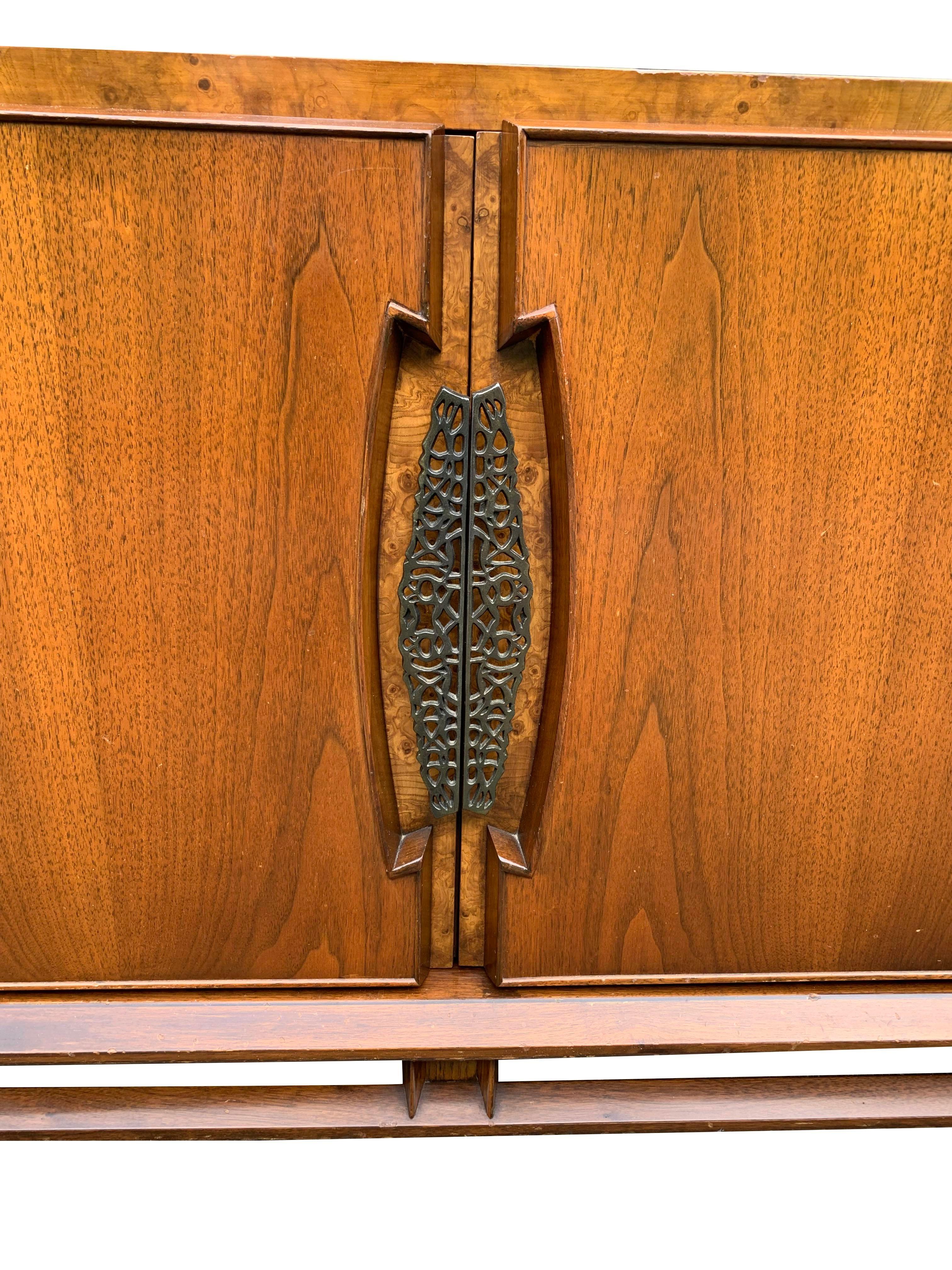 Wood 1950s Helen Hobey Baker Vintage Credenza or Dresser in Mid Century Modern Style