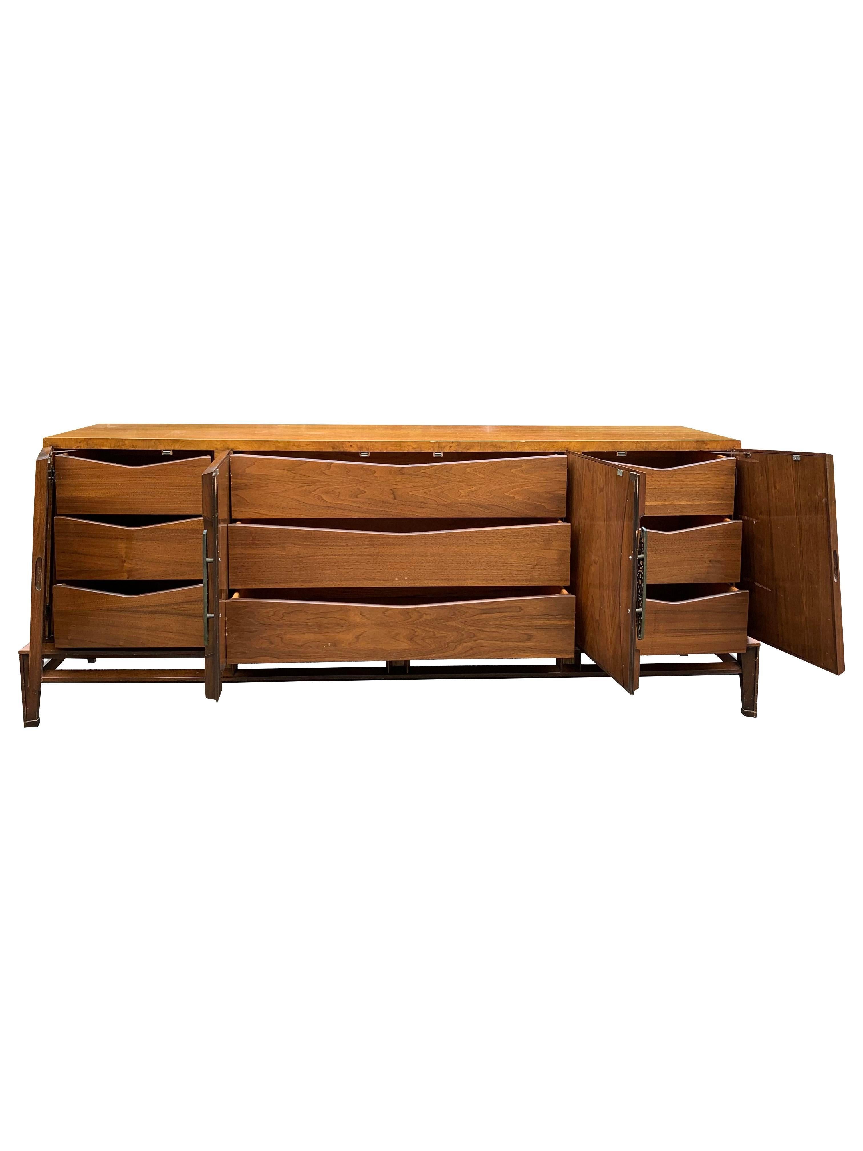 1950s Helen Hobey Baker Vintage Credenza or Dresser in Mid Century Modern Style 2