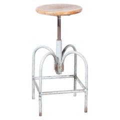 1950s Heliolithe Industrial Swivelling Stool, Model 3