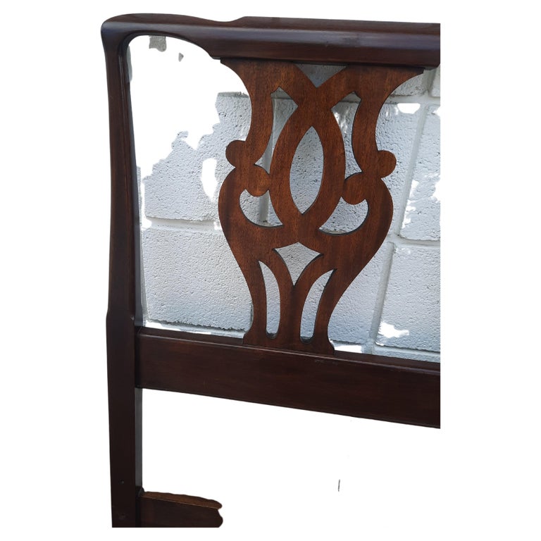 1950s Henkel Harris Virginia Galleries Mahogany Chippendale King Size