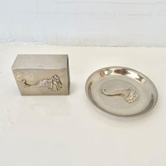 1950s Hermès Ashtray and Matchbox Set