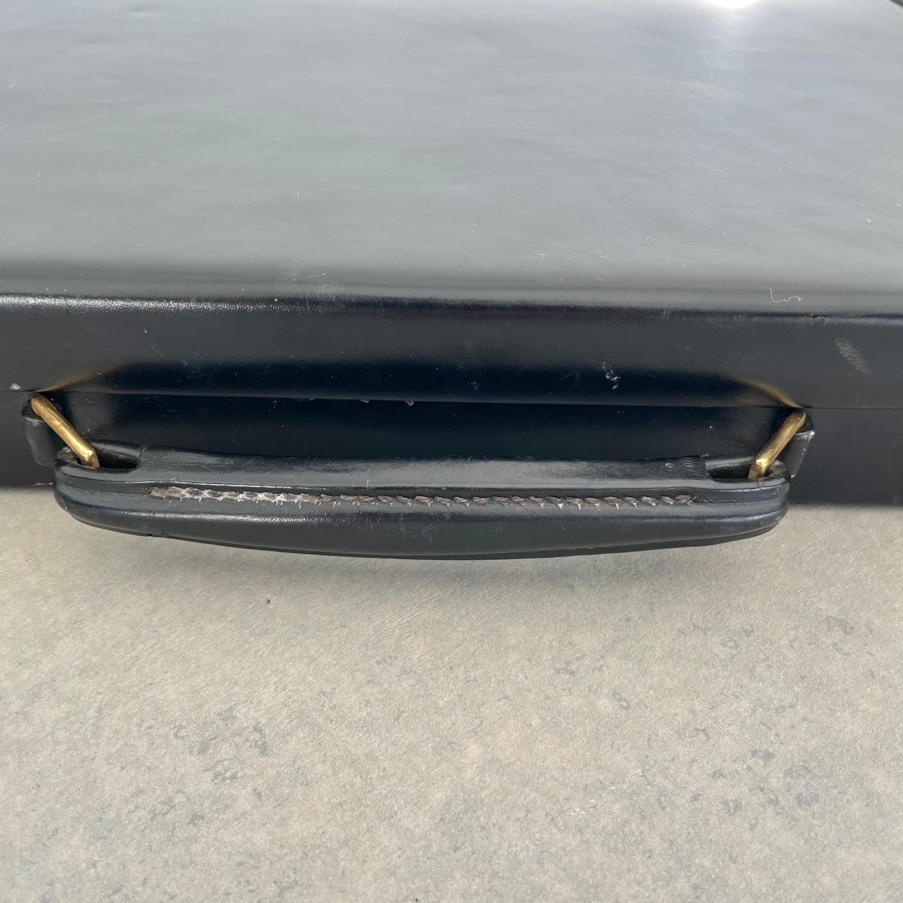 1950s Hermès Black Leather Toiletry Case 9