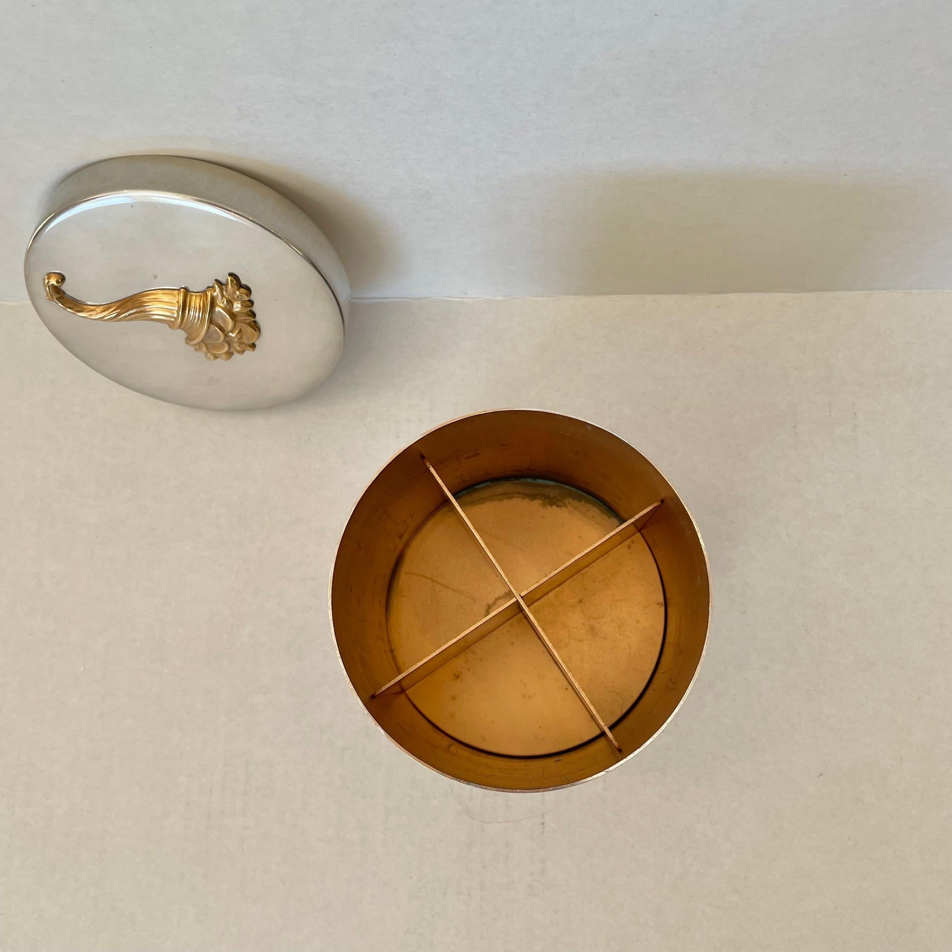 Metà XX secolo Porta sigarette Hermès anni '50 in vendita