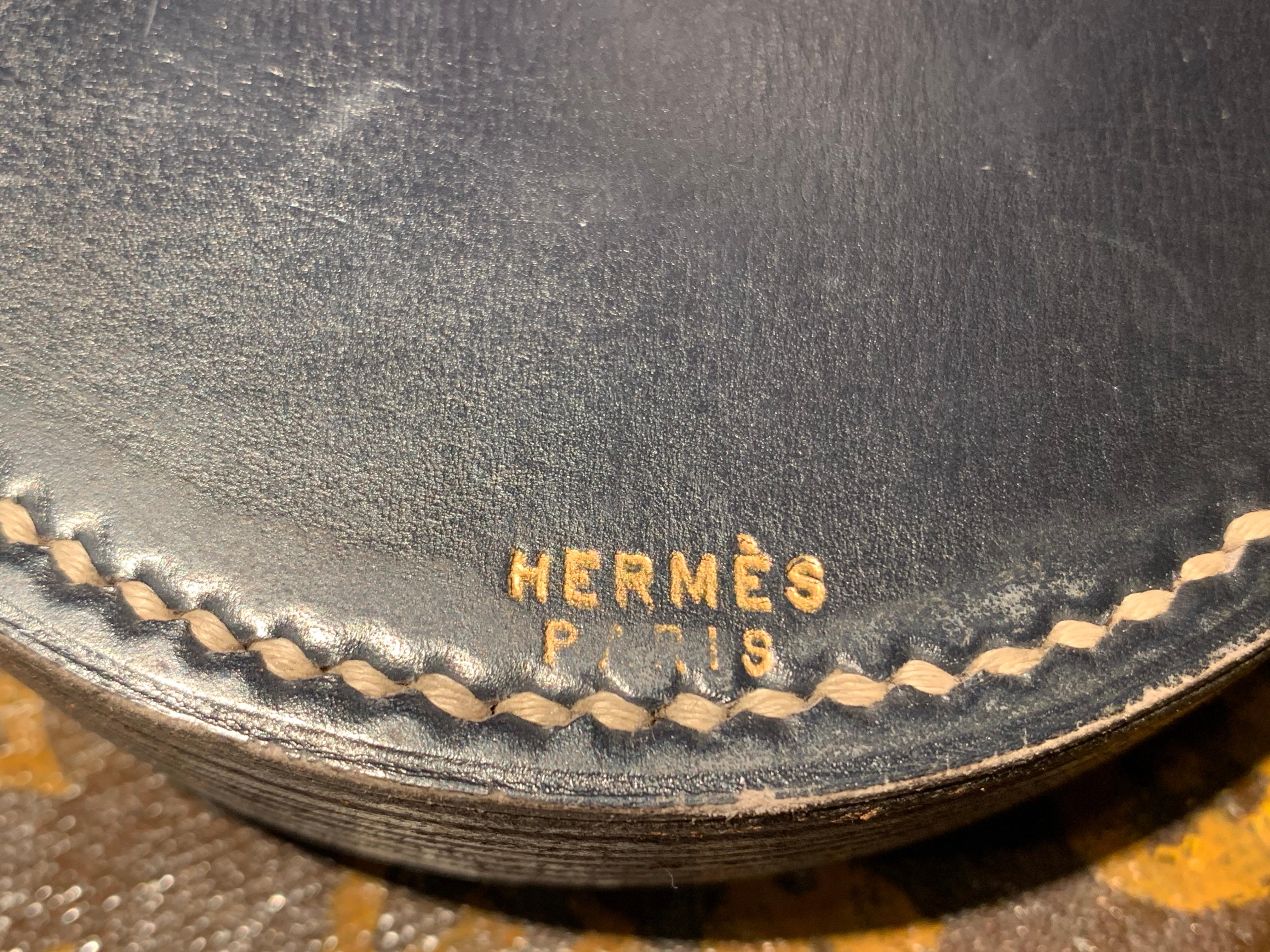 Cendrier Hermès Dupré-Lafon des années 1950, petit hublot en vente 3