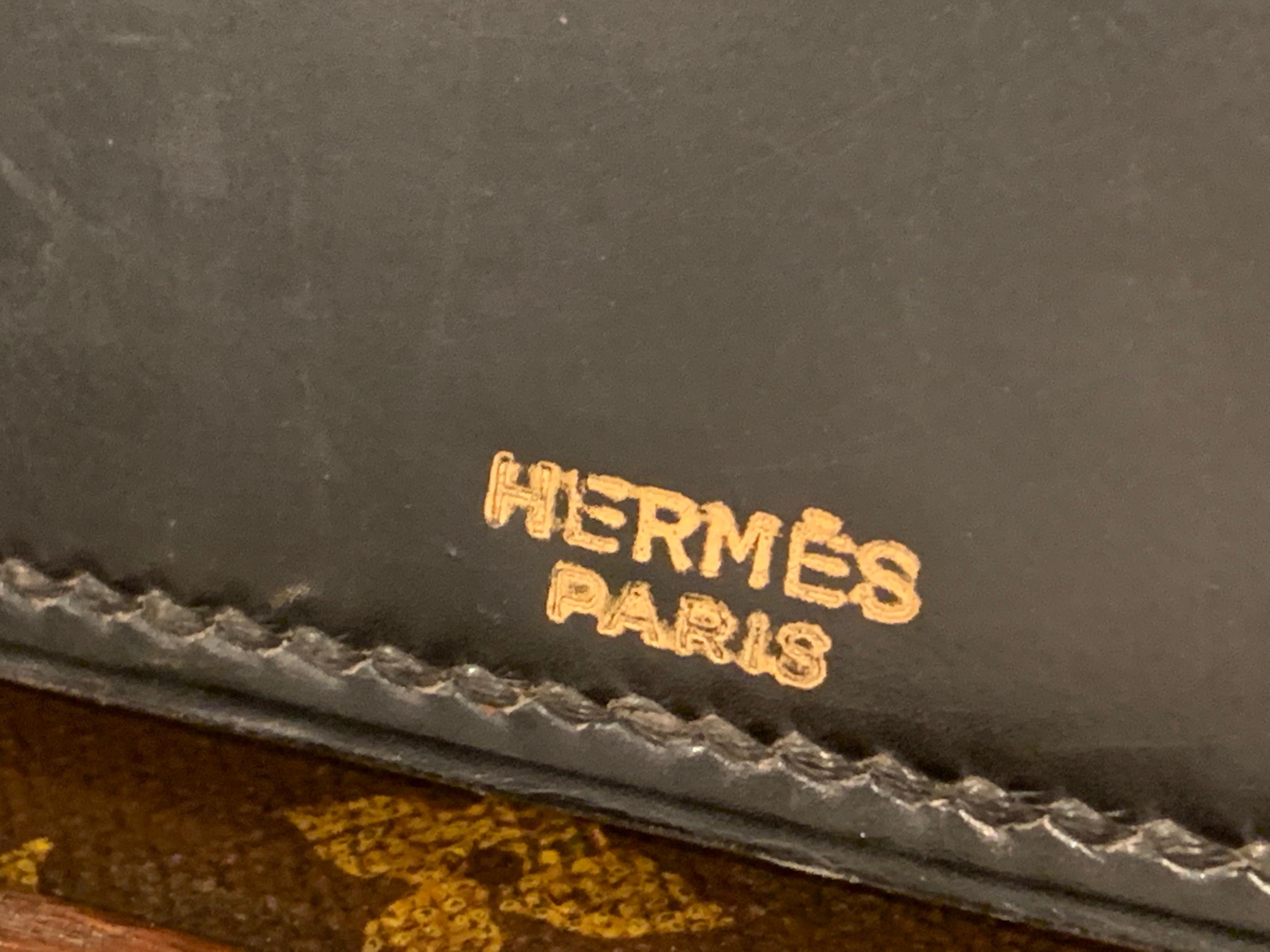 1950s Hermès Dupré-Lafon Leather Cigars and Cigarettes Box For Sale 9