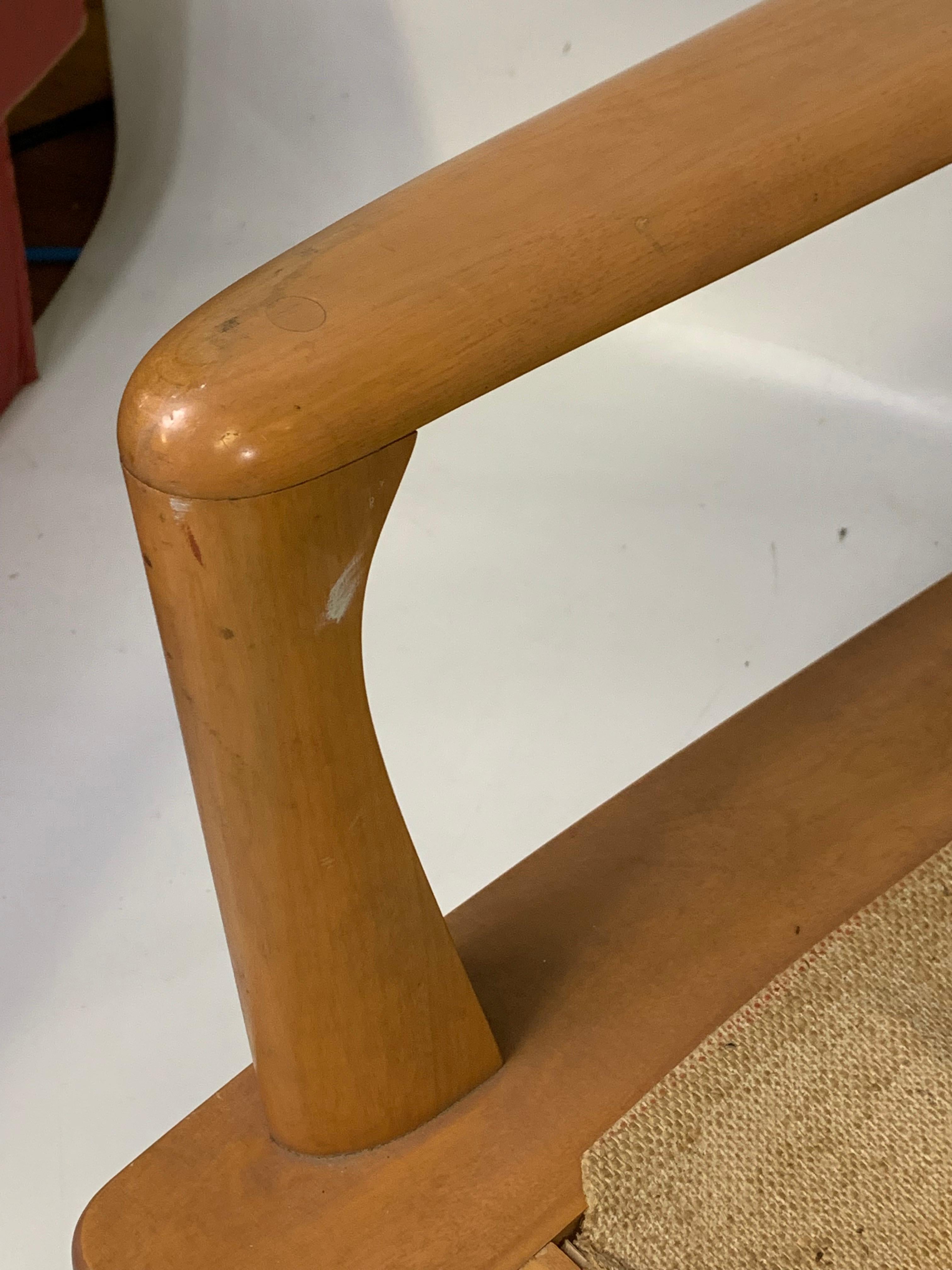 1950s Heywood Wakefield Aristocraft Champagne Couch In Good Condition In Esperance, NY