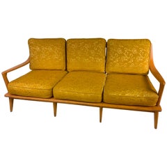 1950er Heywood Wakefield Aristocraft Champagner Couch