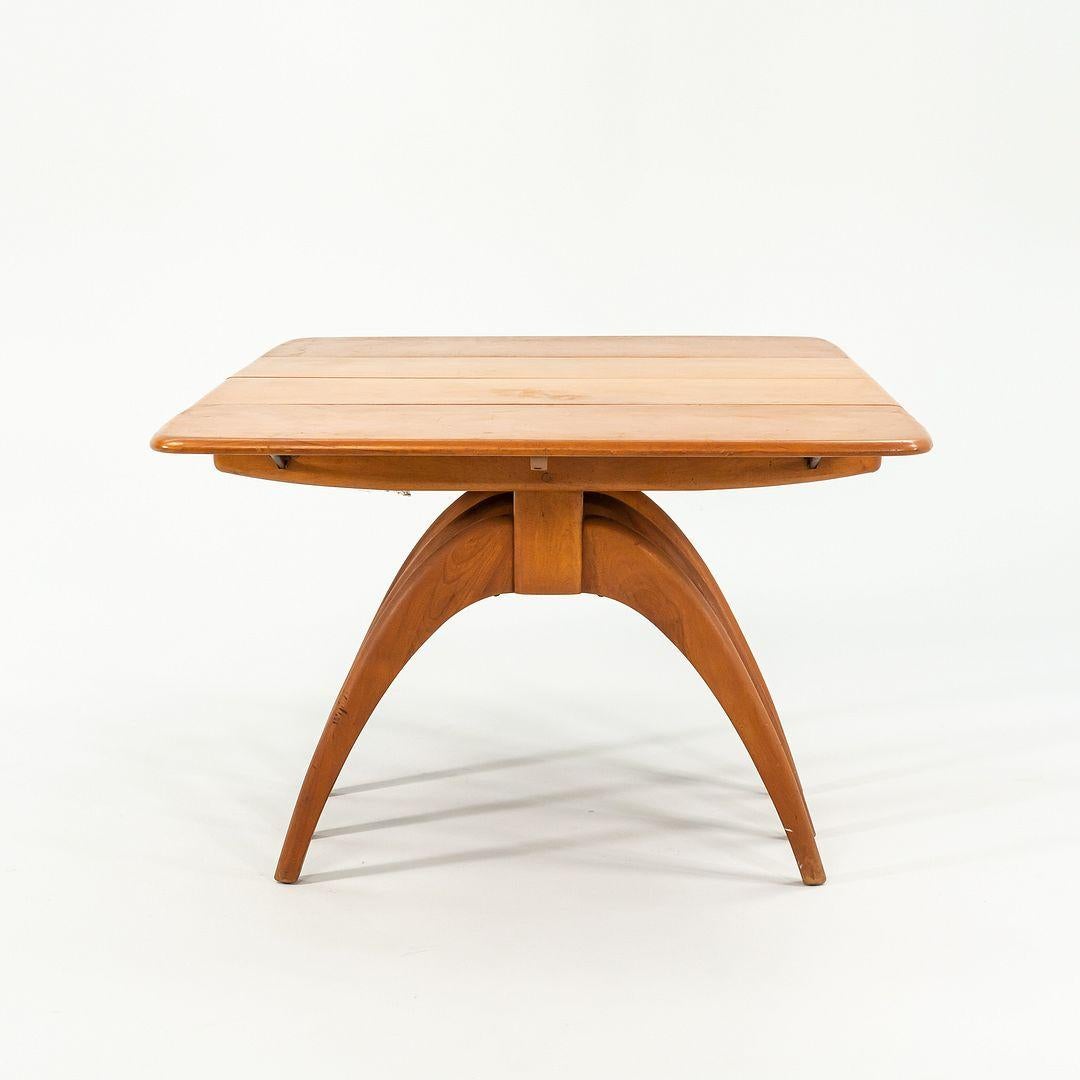 1950s Heywood Wakefield Drop-Leaf Butterfly Dining Table For Sale 3