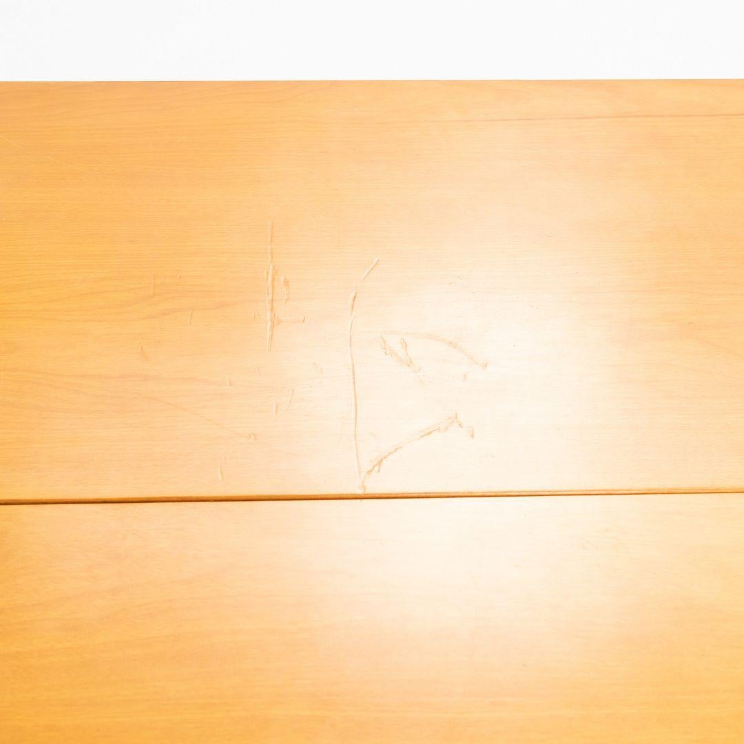 American 1950s Heywood Wakefield Drop-Leaf Butterfly Dining Table For Sale