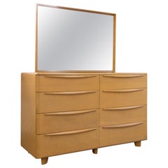 1950s Heywood Wakefield Encore long dresser & mirror art deco mid century modern