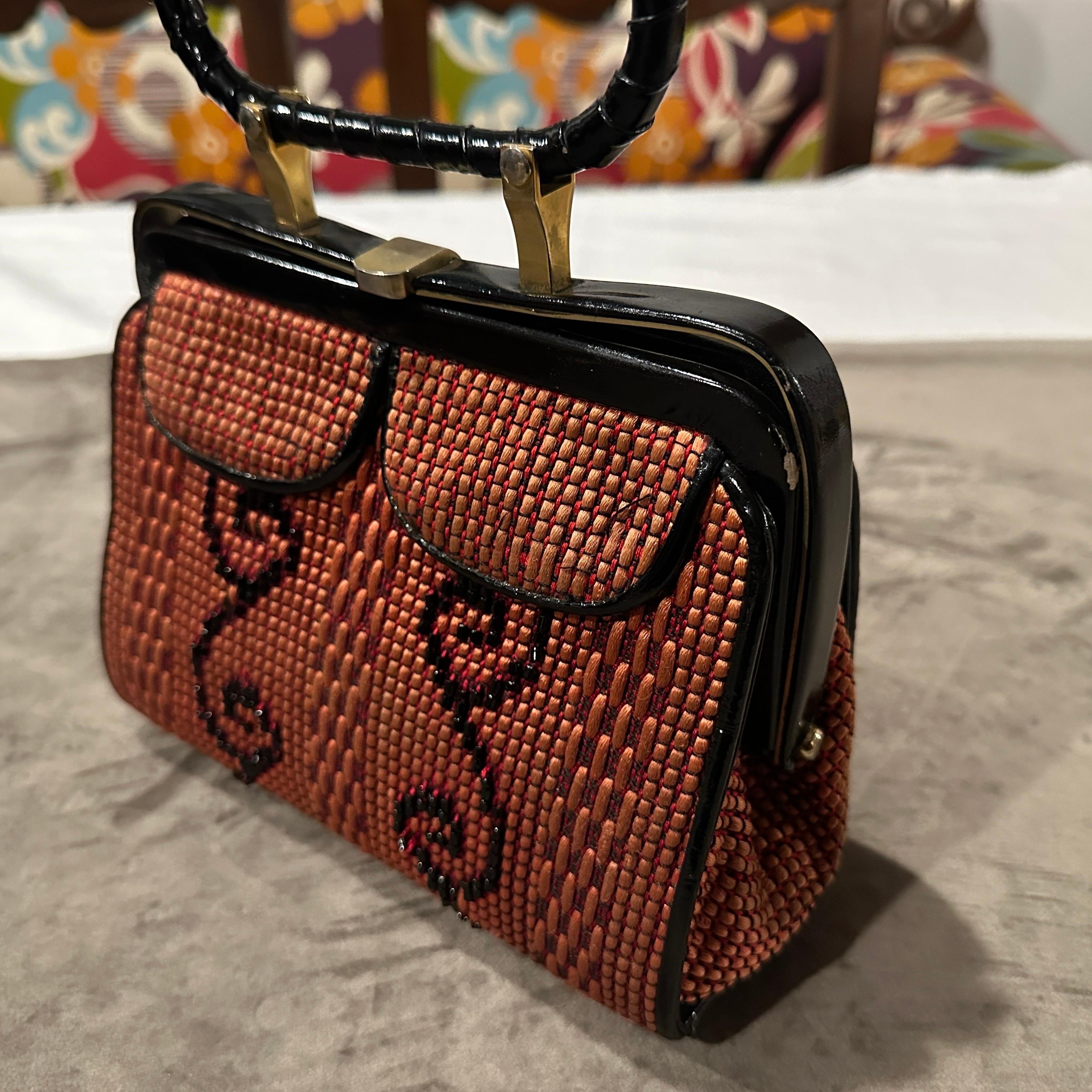 1950s High Quality Italian Top Handle Bag 7