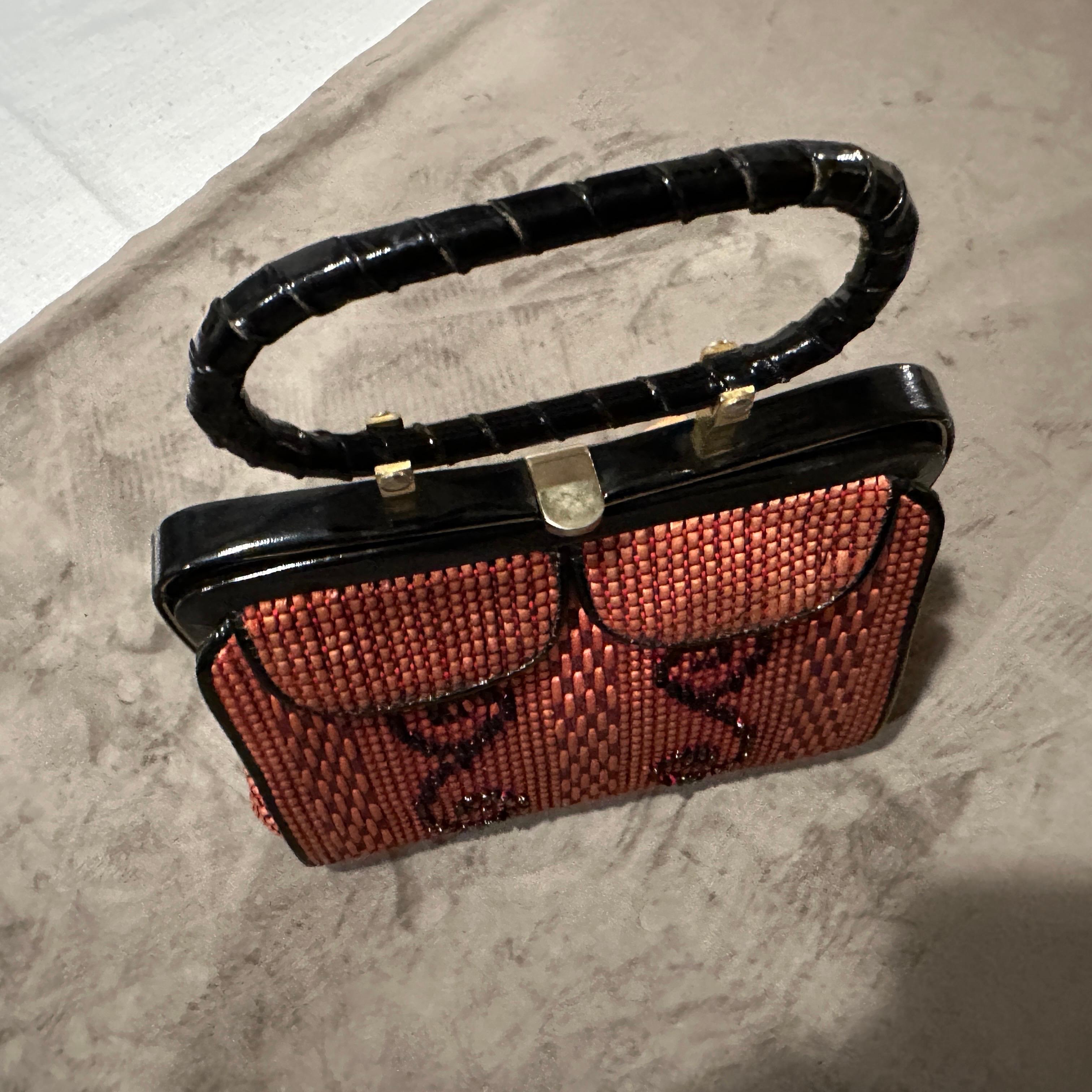 1950s High Quality Italian Top Handle Bag 4