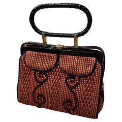 1950s High Quality Italian Top Handle Bag