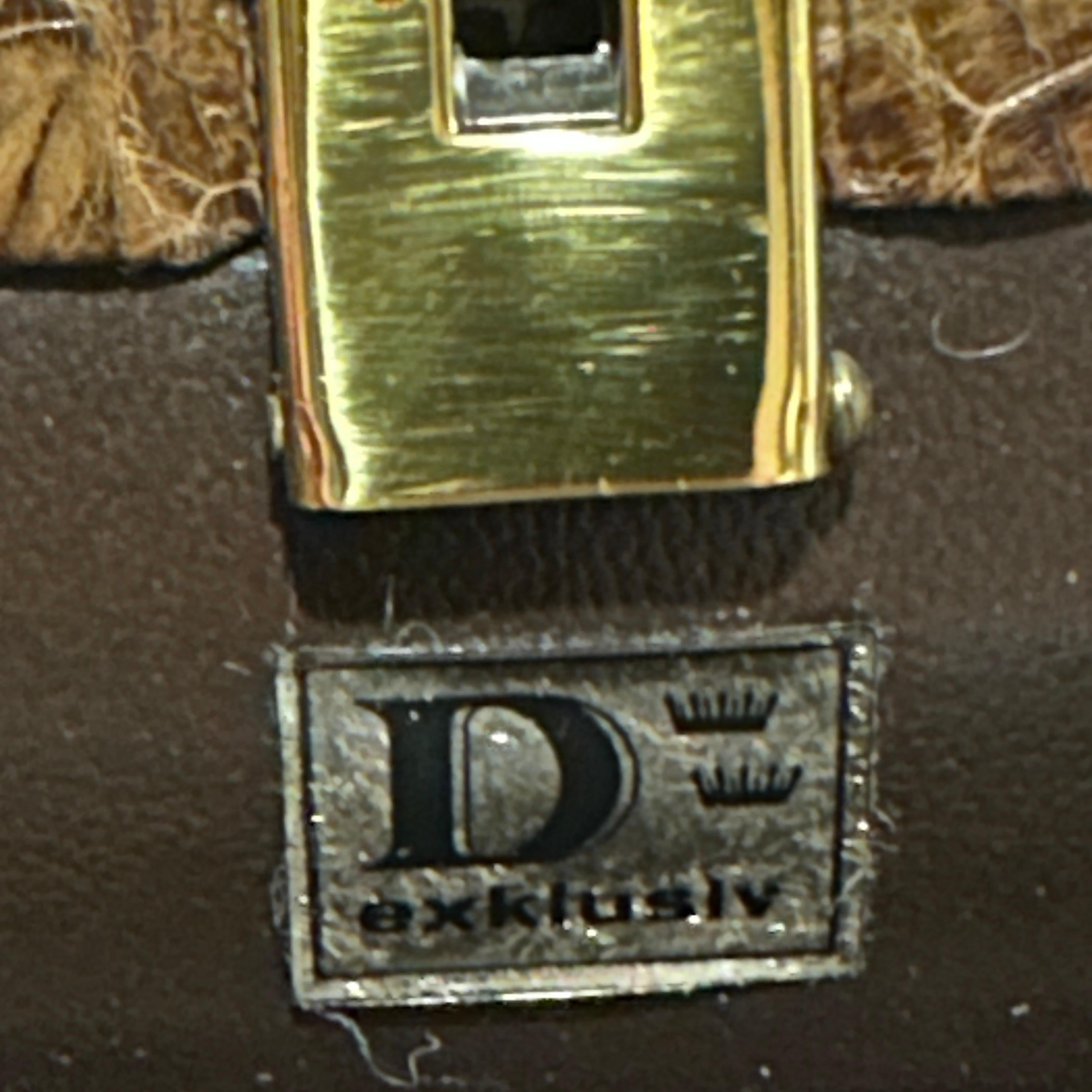 1950s Borsa di alta qualità in pelle marrone chiaro italiana con manico Top-Light in vendita 9