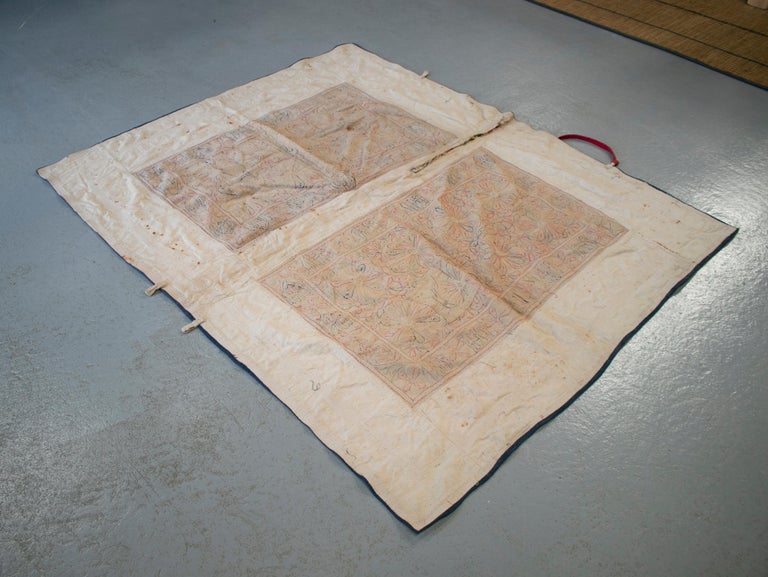 1950s Hindu Colonial Hand Sewn Tapestry with Vivid Colors at 1stDibs