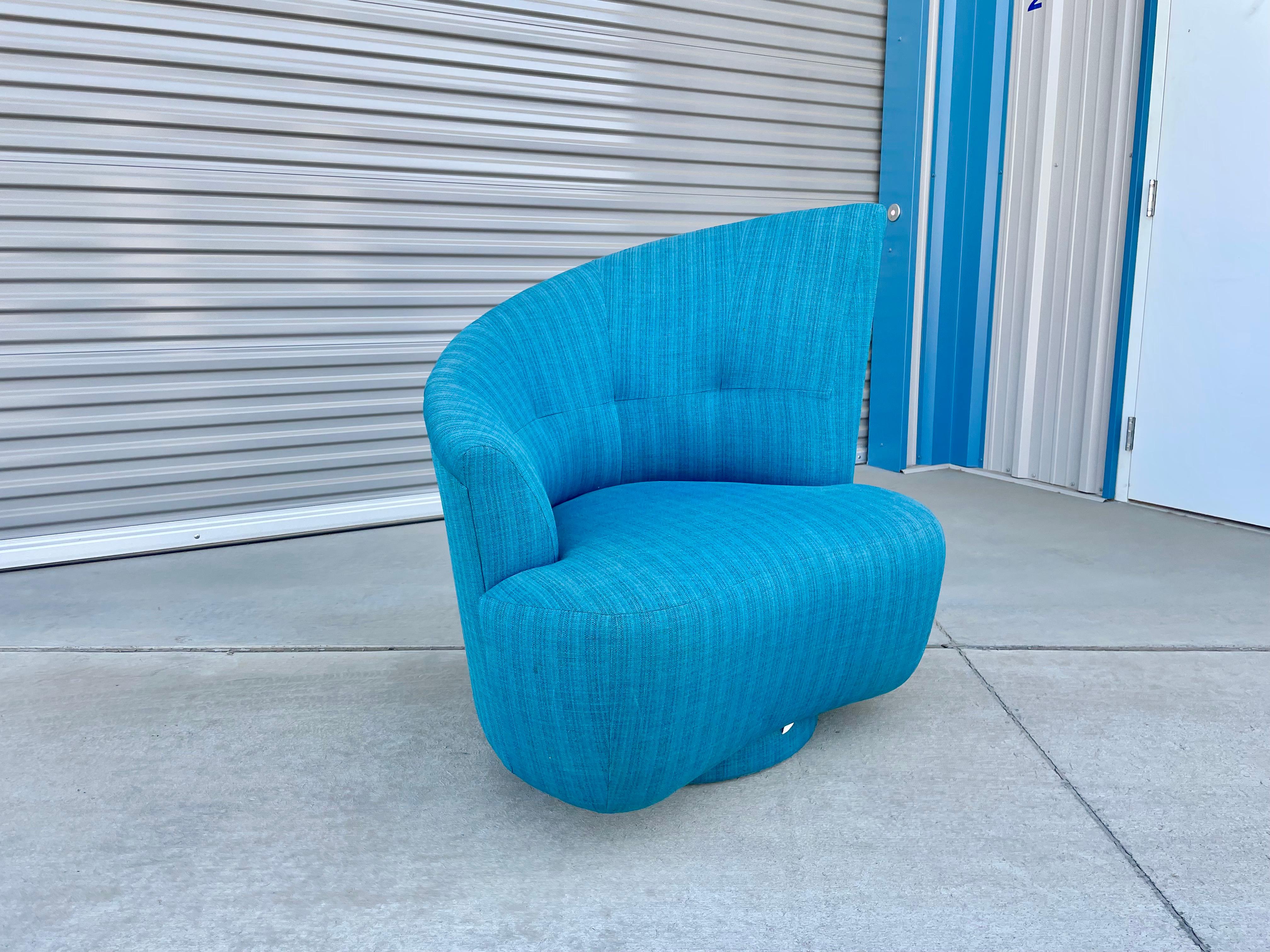 1950s Hollywood Regency Asymmetrical Swivel Chairs For Sale 1