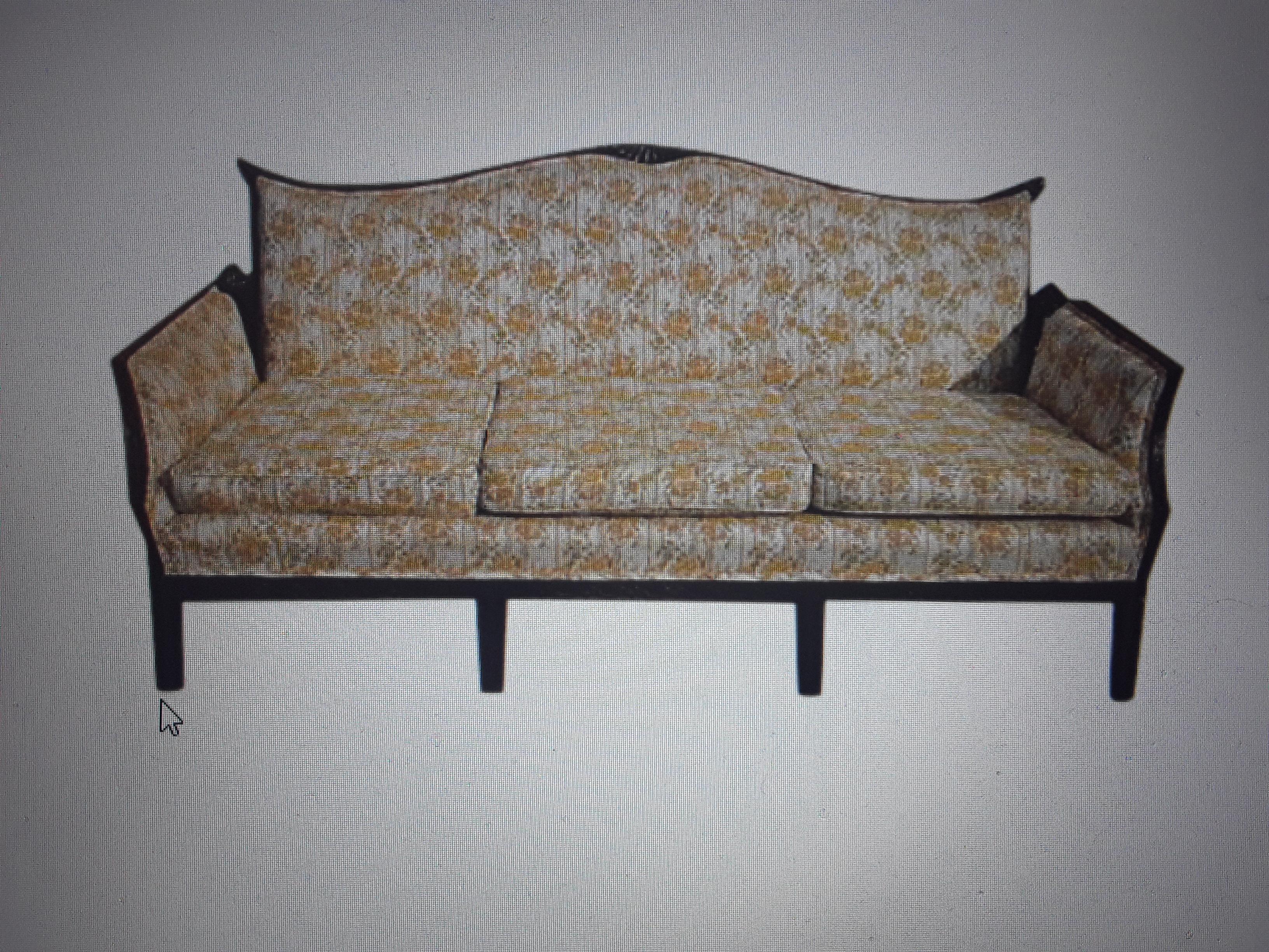 1950's Hollywood Regency Grand and Expertly Carved Sofa Chinoiserie/ Asian For Sale 10