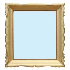 1950s Hollywood Regency Italian Gold Gilt Frame Mirror