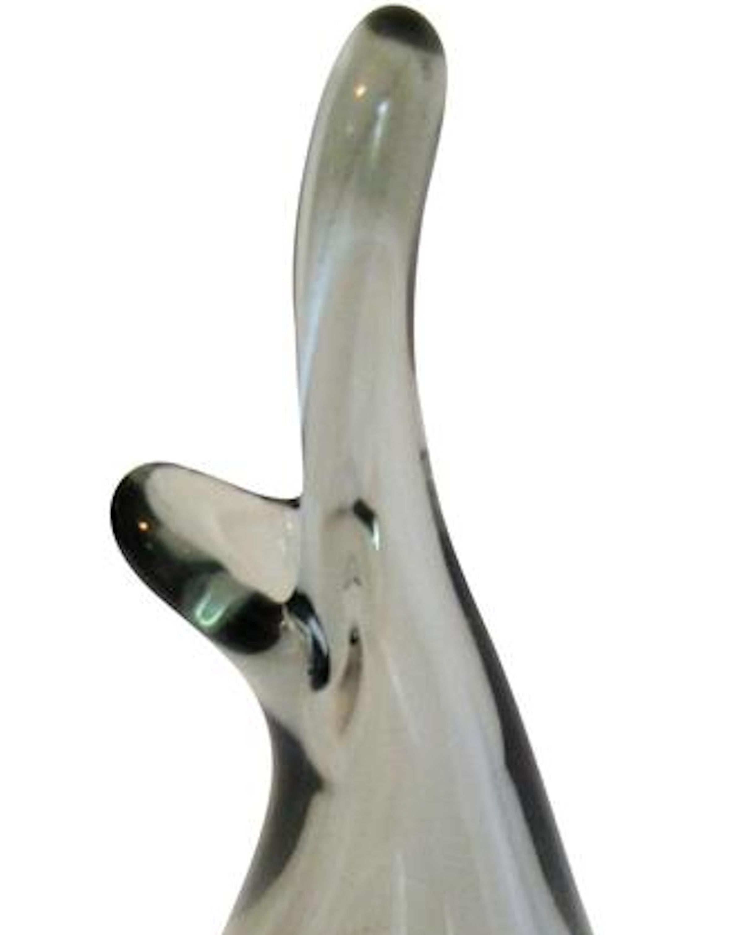 Danish Holmegaard by Per Lutkin Vase Signed 1959 For Sale