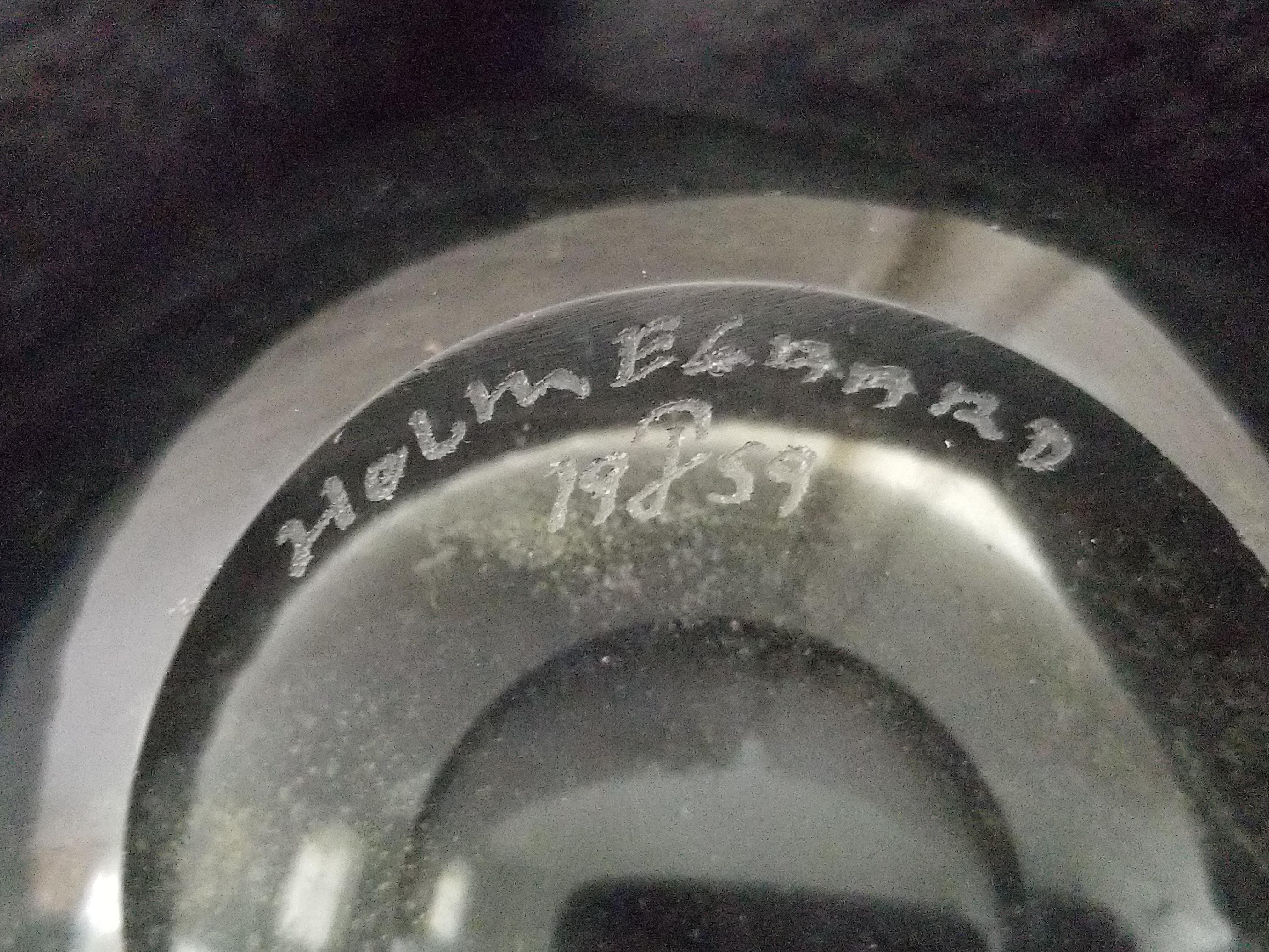 20th Century Holmegaard by Per Lutkin Vase Signed 1959 For Sale