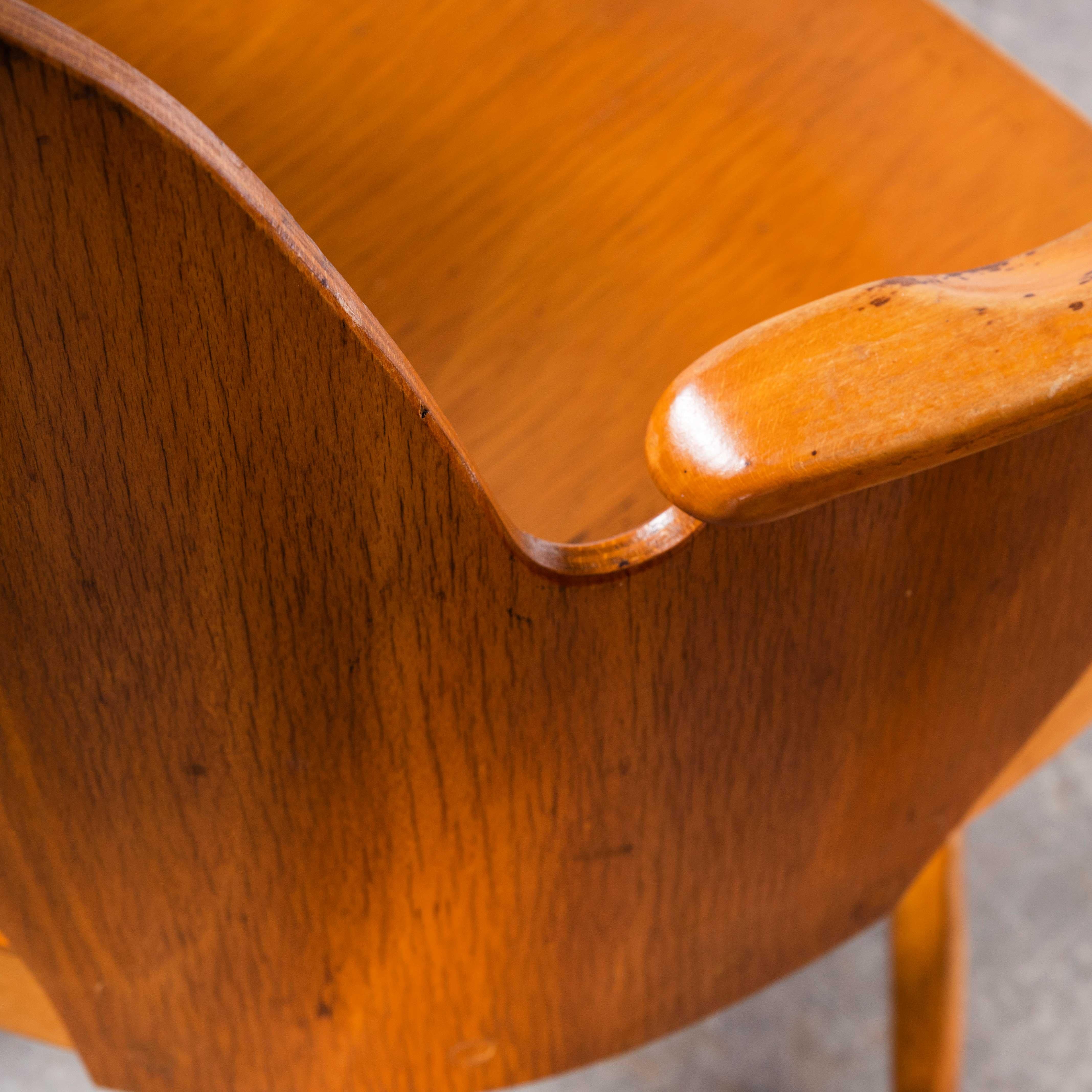 Sessel aus honigfarbener Buche aus den 1950er Jahren – Oswald Haerdtl, Modell 515, Paar (2454) im Angebot 5