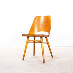 1950's Honey Beech Dining Chairs By Radomir Hoffman - Set Of Four