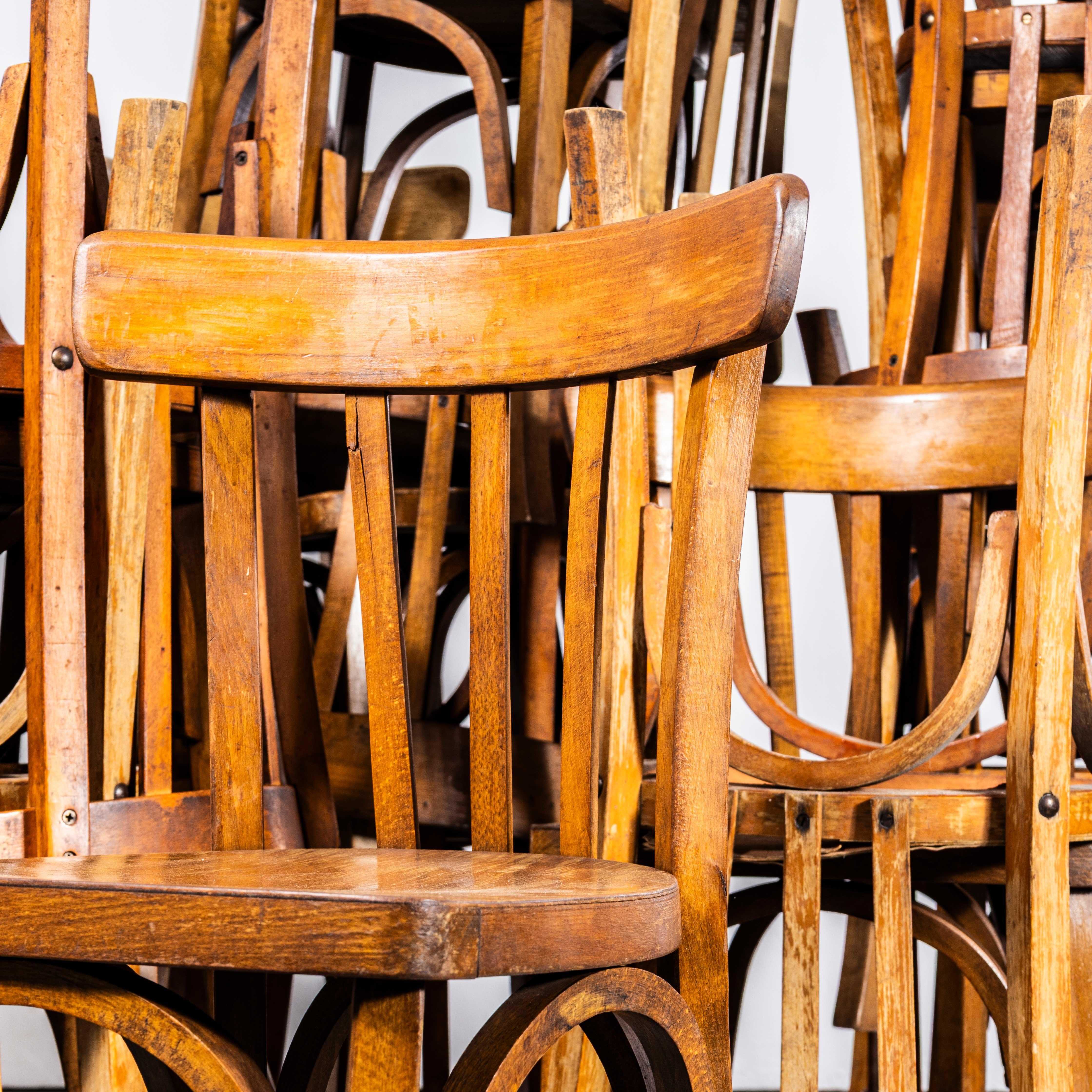 Sillas de comedor Luterma Classic Roble Miel de los años 50 Francés en venta
