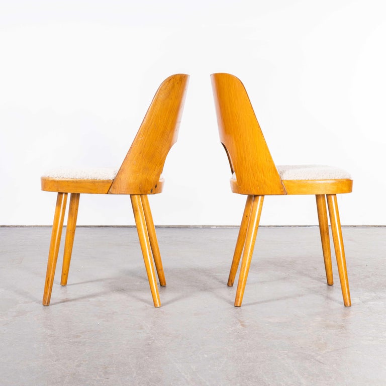 1950's Honey Oak Dining Side Chair, Oswald Haerdtl Model 515, Pair at ...