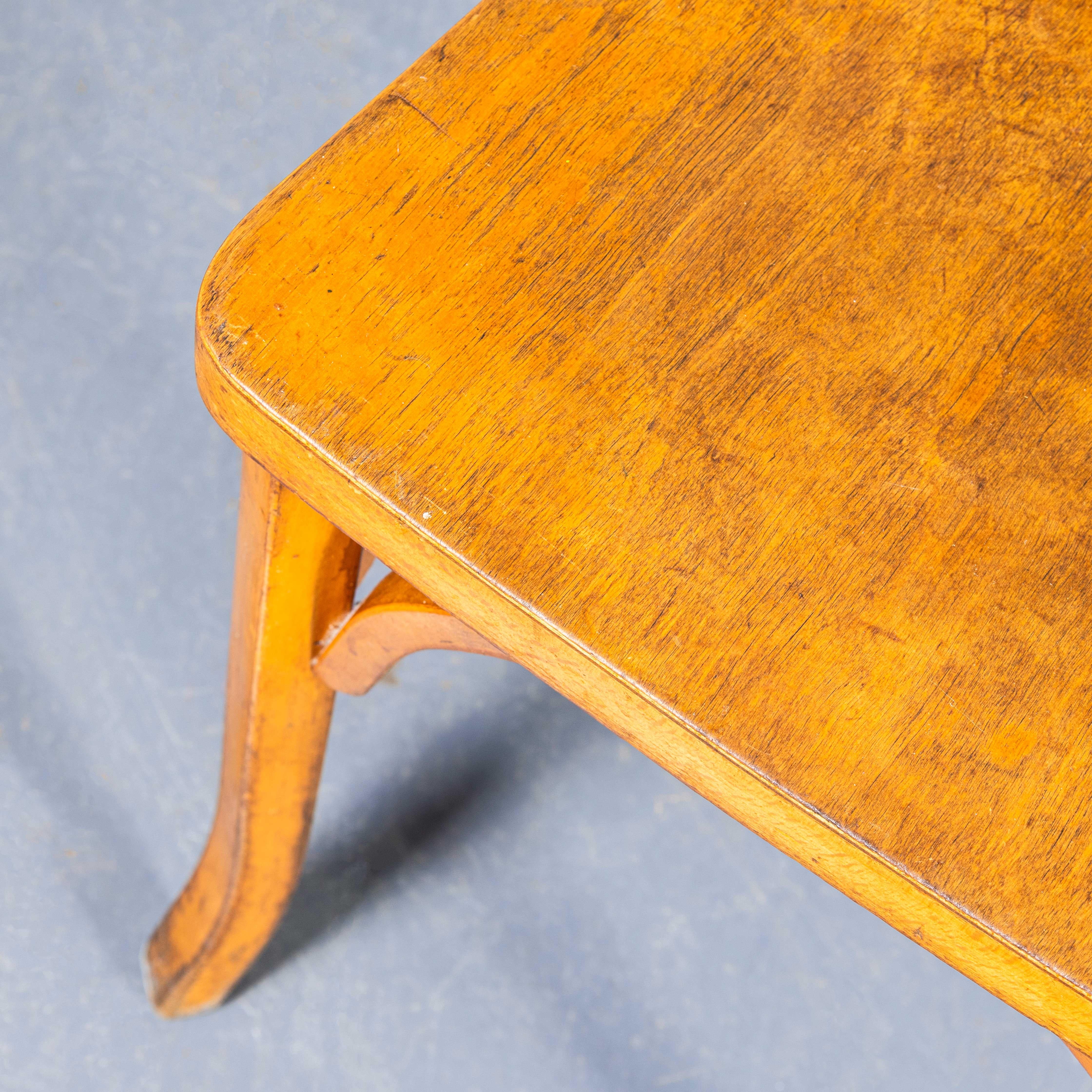 1950's Honey Thin Slim Back Baumann Dining Chairs - Set Of Six in vendita 1