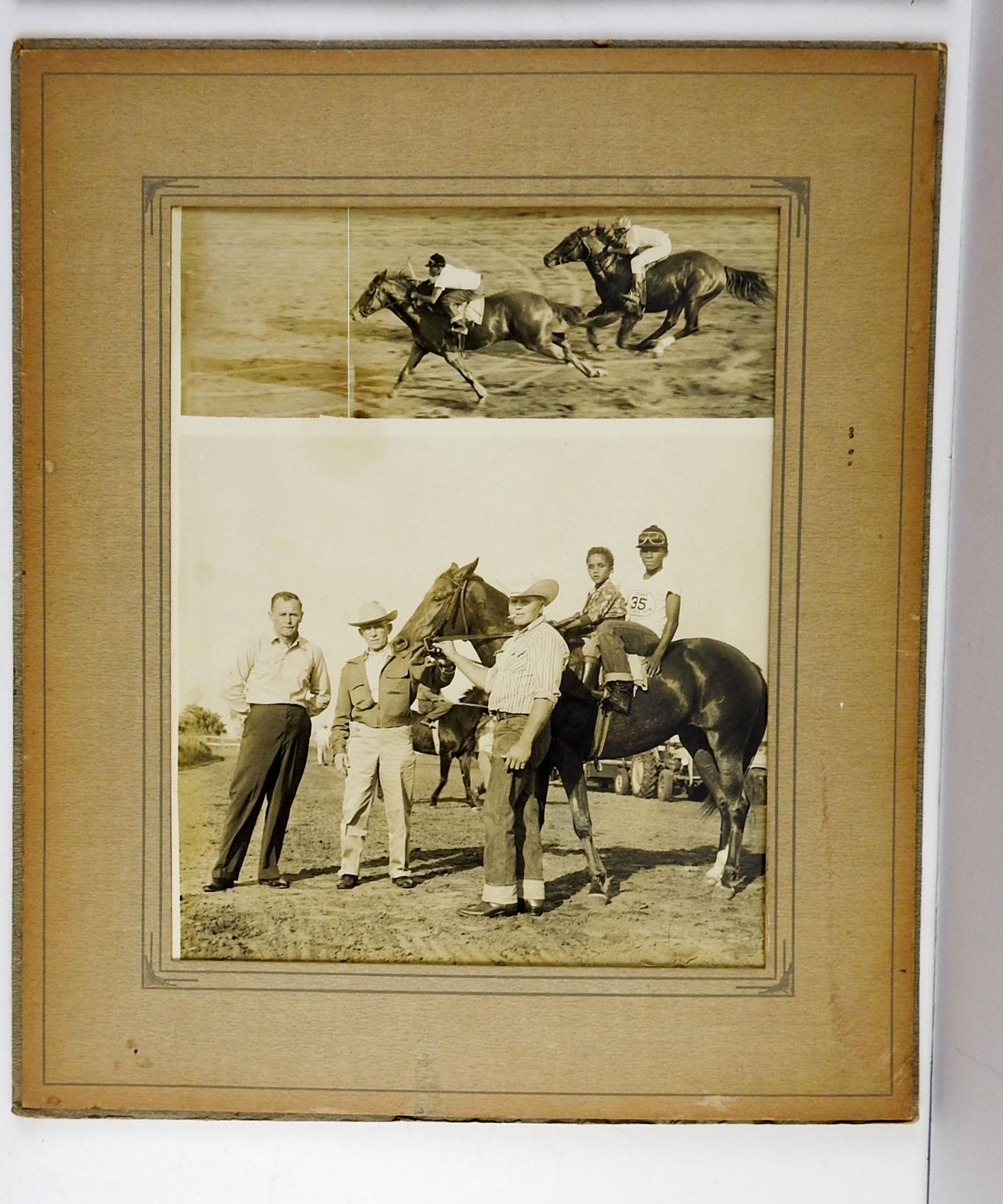 Américain Photographies de courses de chevaux des années 1950 - Lot de 4 en vente