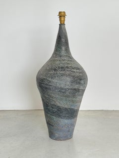 1960s Huge ceramic Lamp – Attributed to the French Ceramicists " Les 2 Potiers "