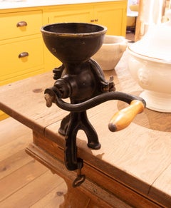 1950s Husqvarna Brand Iron Grinder with Swiss Table Anchor